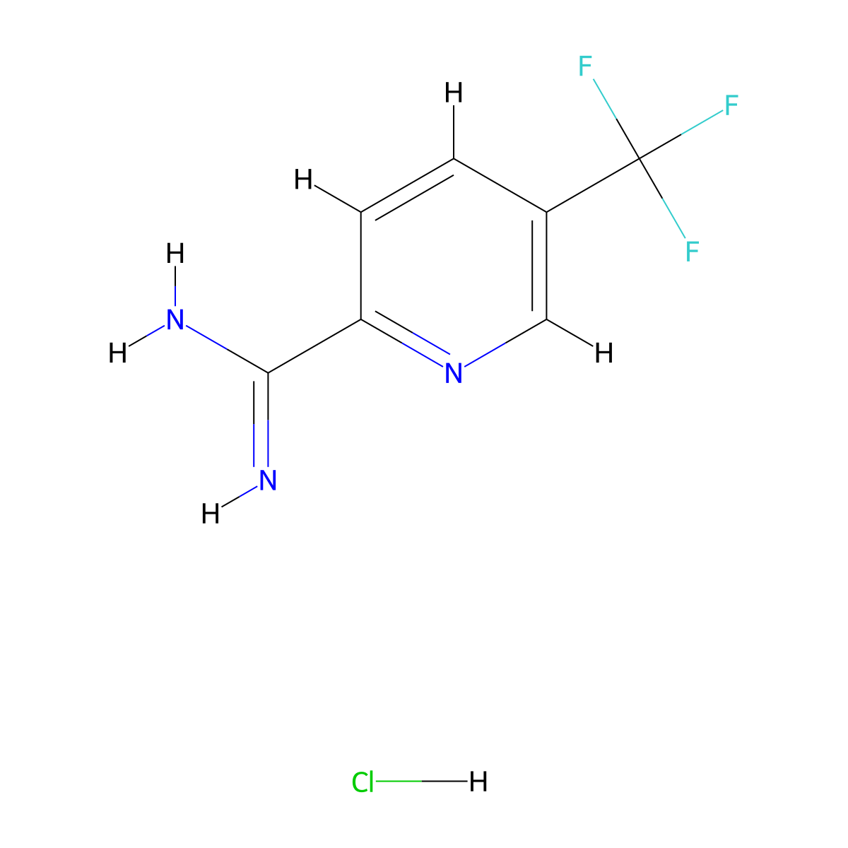 5-(Trifluoromethy)pyridine-2-carboxamidine hydrochloride molecular structure, CAS 175277-48-2