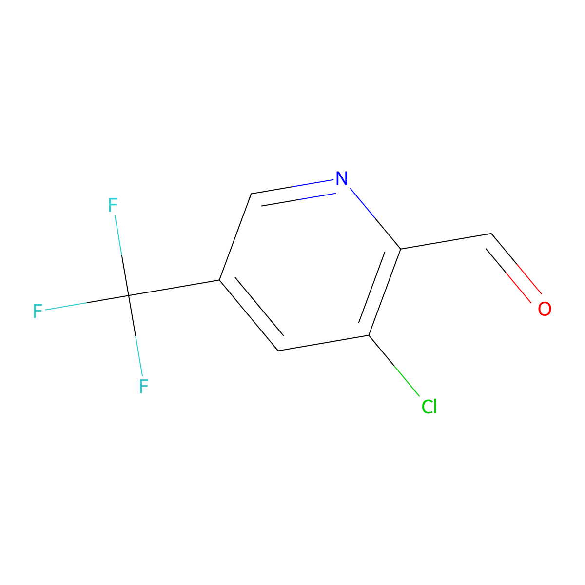 3-Chloro-5-(trifluoromethyl)picolinaldehyde molecular structure, CAS 175277-50-6