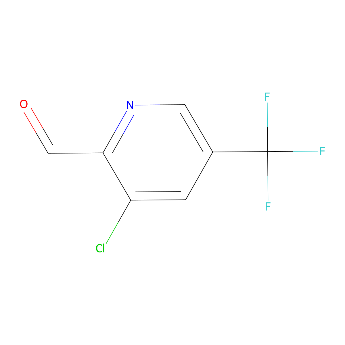 3-Chloro-5-(trifluoromethyl)picolinaldehyde molecular structure, CAS 175277-50-6