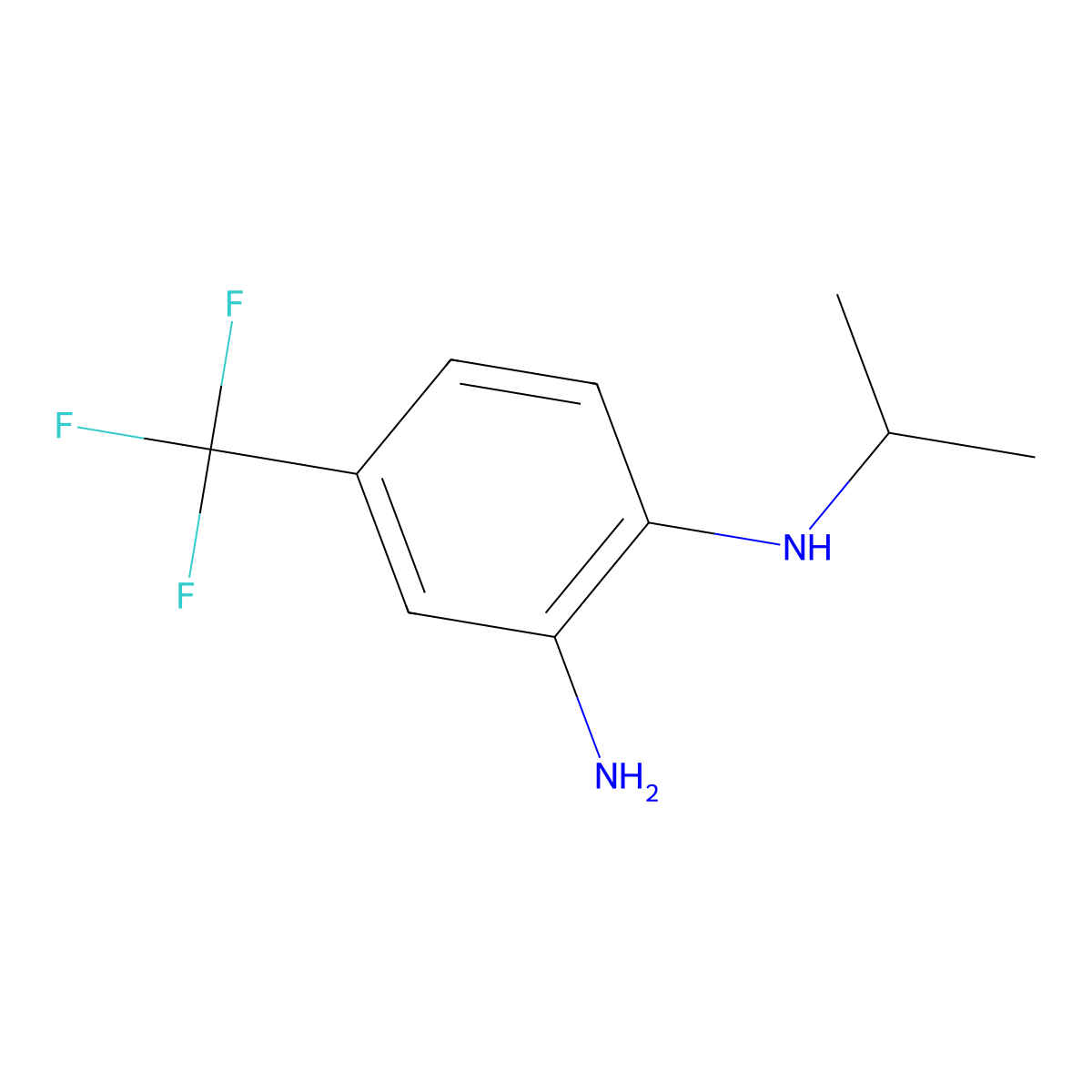 N~1~-(Propan-2-yl)-4-(trifluoromethyl)benzene-1,2-diamine molecular structure, CAS 175277-91-5