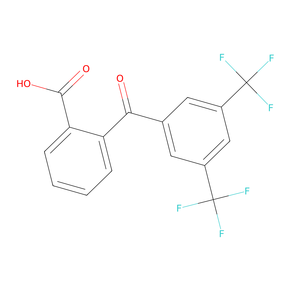2-[3,5-Bis(trifluoromethyl)benzoyl]benzoic acid molecular structure, CAS 175278-06-5