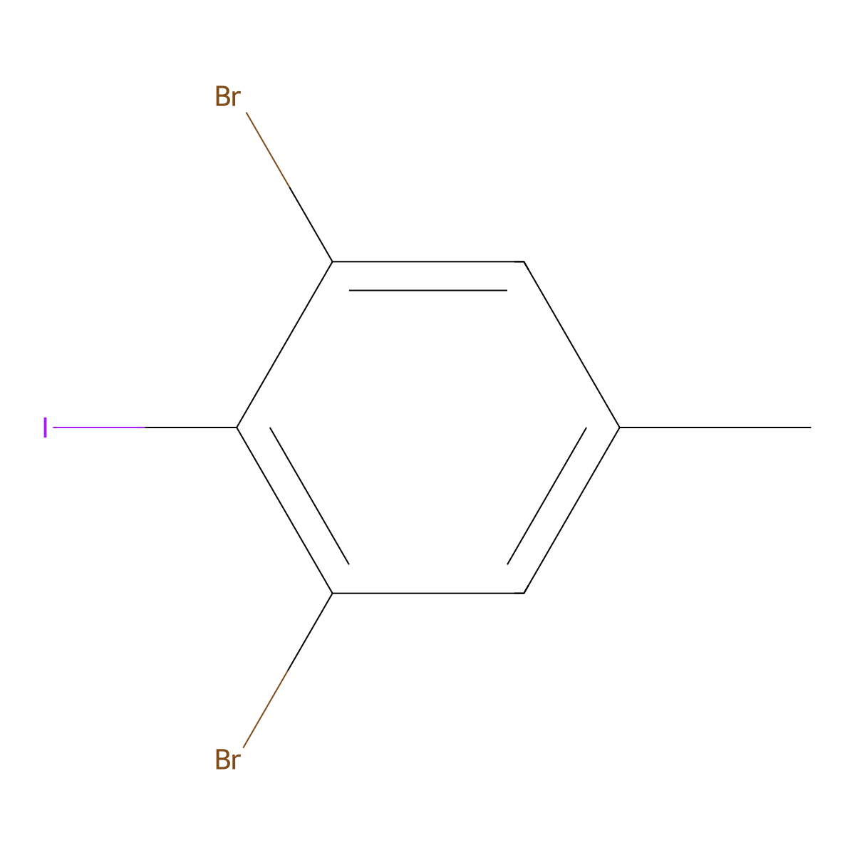 3,5-Dibromo-4-iodotoluene molecular structure, CAS 175278-10-1