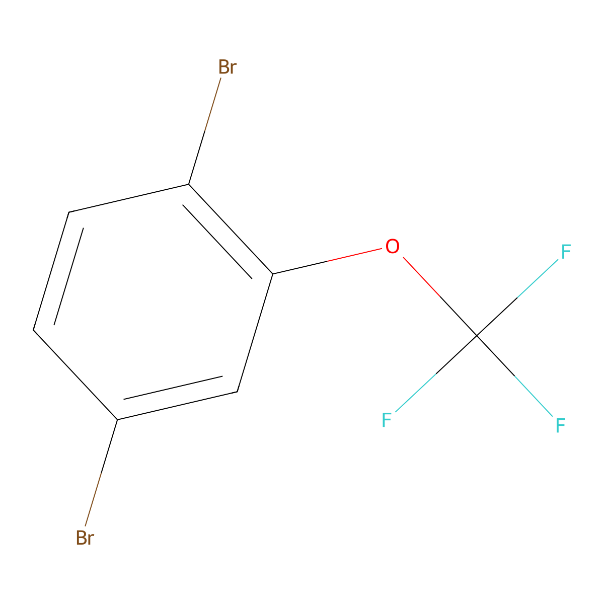 1,4-Dibromo-2-(trifluoromethoxy)benzene molecular structure, CAS 175278-13-4