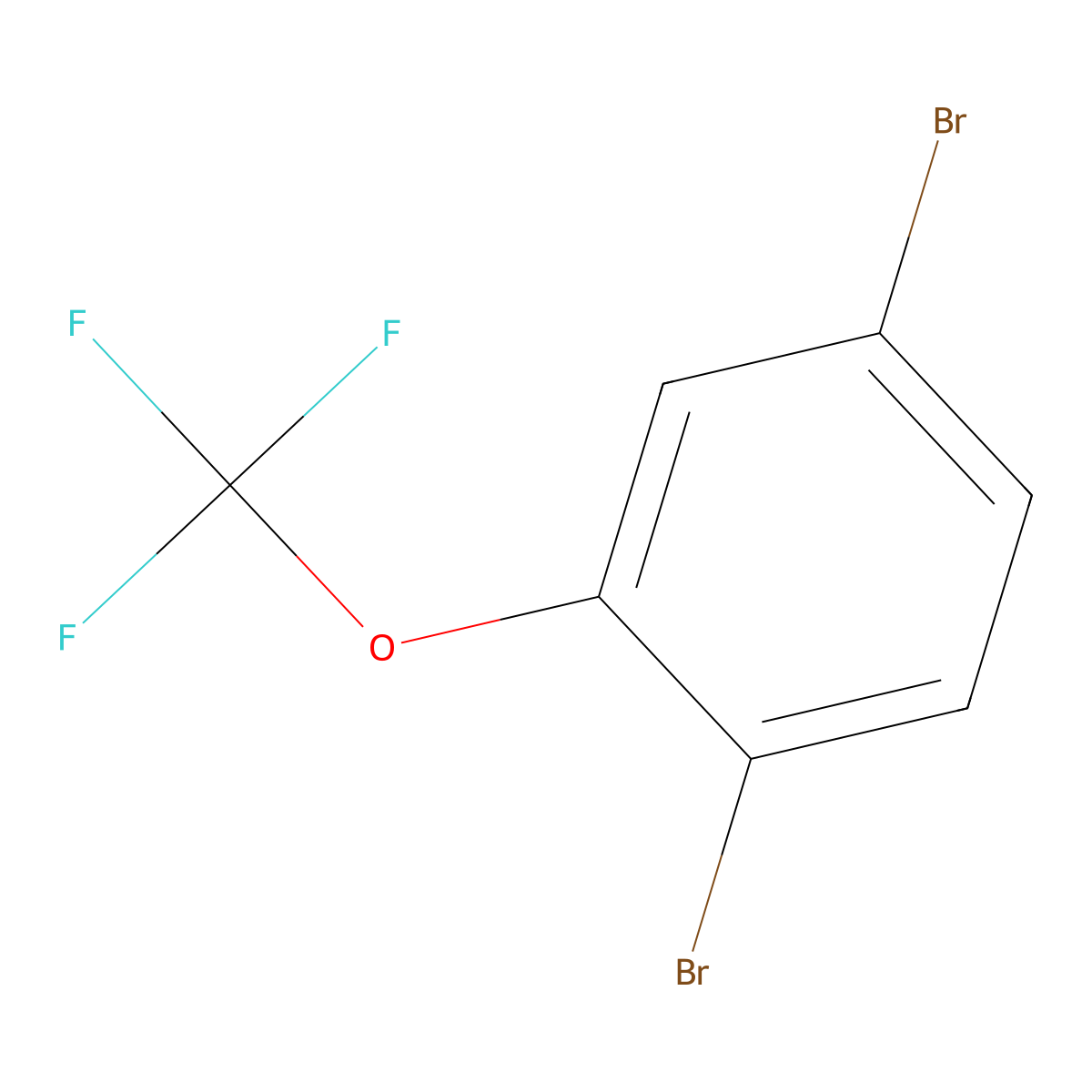 1,4-Dibromo-2-(trifluoromethoxy)benzene molecular structure, CAS 175278-13-4
