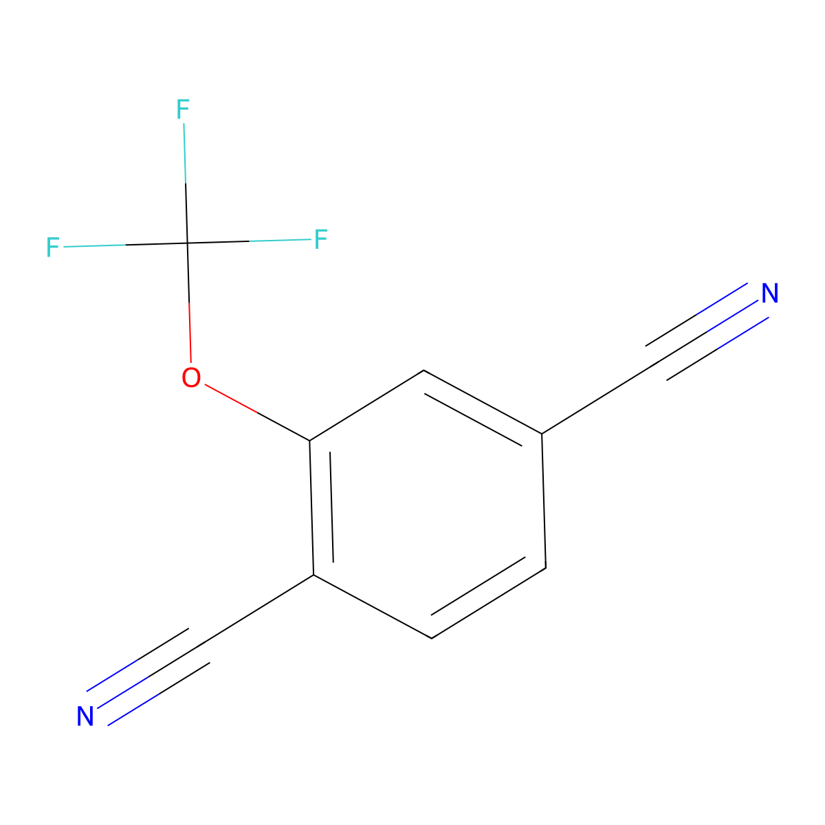 1,4-Dicyano-2-(trifluoromethoxy)benzene molecular structure, CAS 175278-16-7