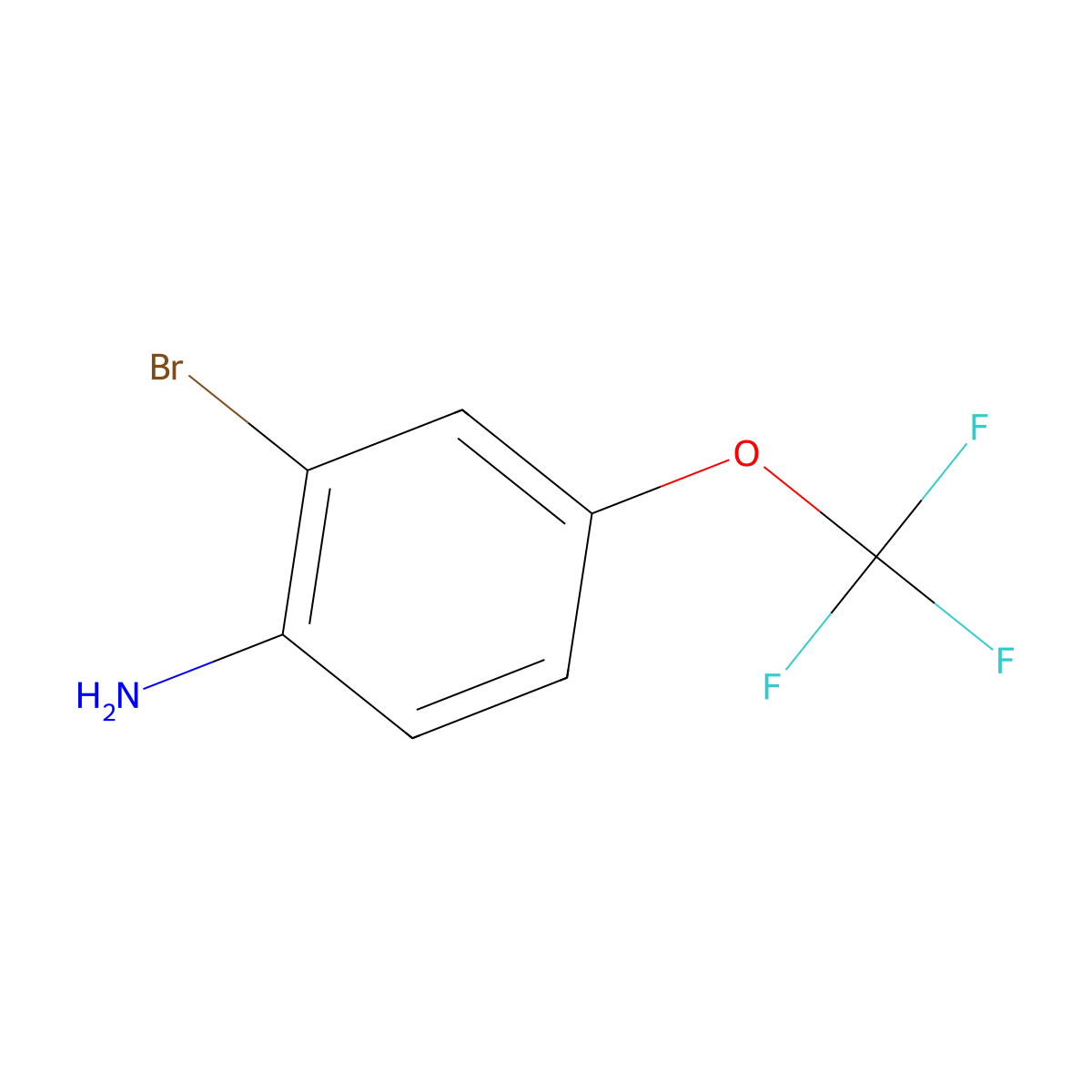 2-Bromo-4-(trifluoromethoxy)aniline molecular structure, CAS 175278-17-8