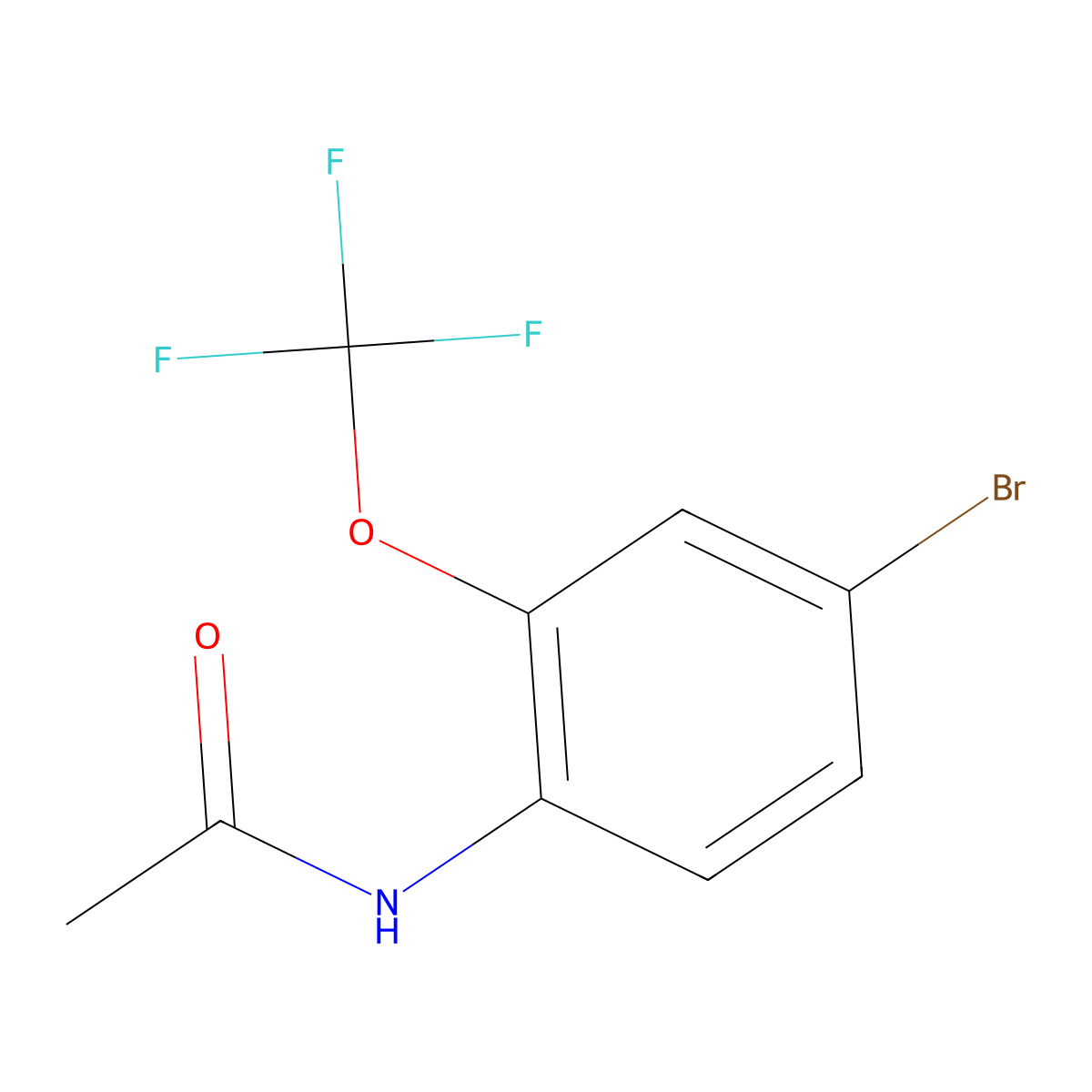 4'-Bromo-2'-(trifluoromethoxy)acetanilide molecular structure, CAS 175278-18-9