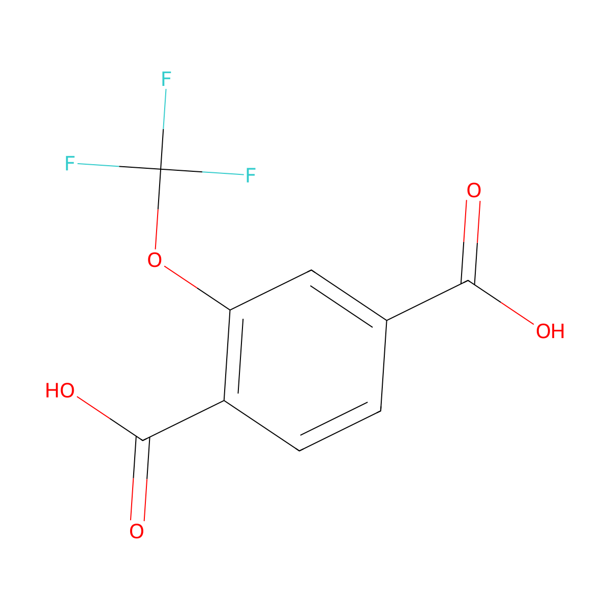 2-(Trifluoromethoxy)terephthalic acid molecular structure, CAS 175278-21-4