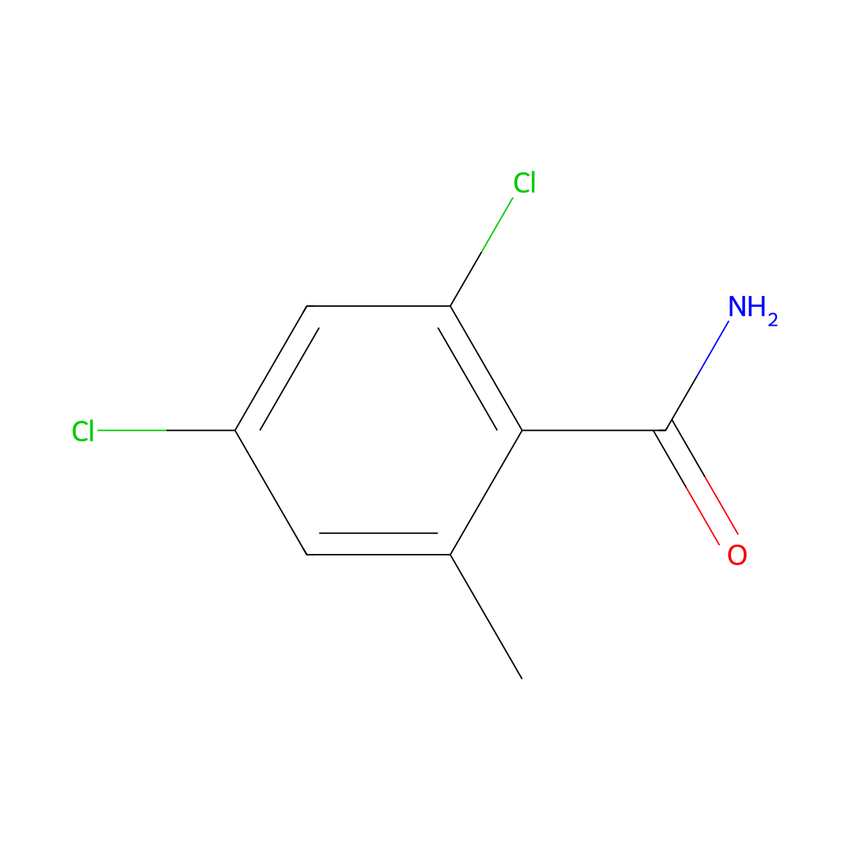 2,4-Dichloro-6-methylbenzamide molecular structure, CAS 175278-27-0