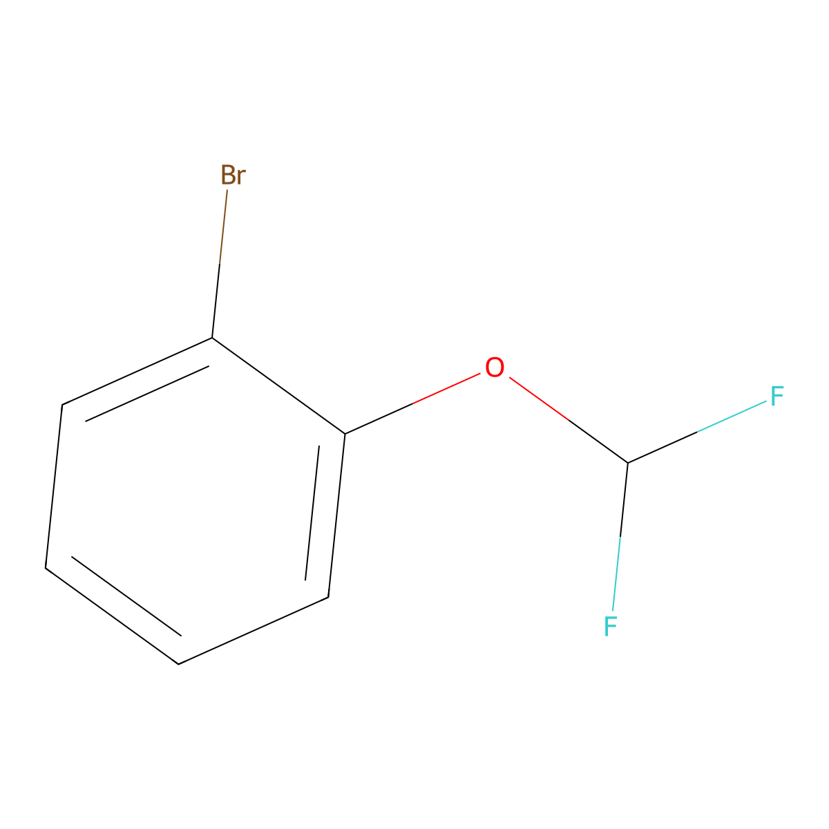 1-Bromo-2-(difluoromethoxy)benzene molecular structure, CAS 175278-33-8