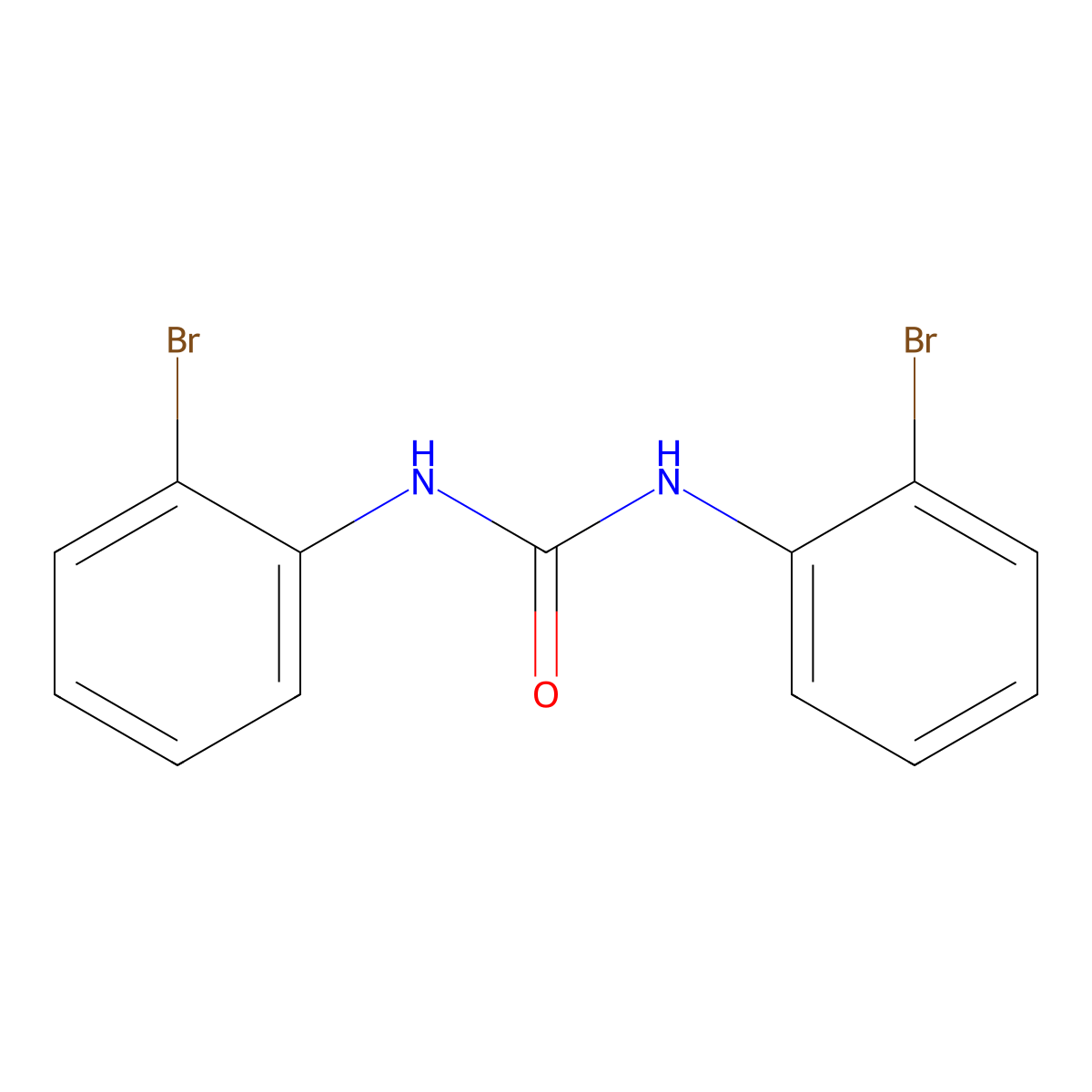 N,N'-di(2-bromophenyl)urea molecular structure, CAS 175278-34-9