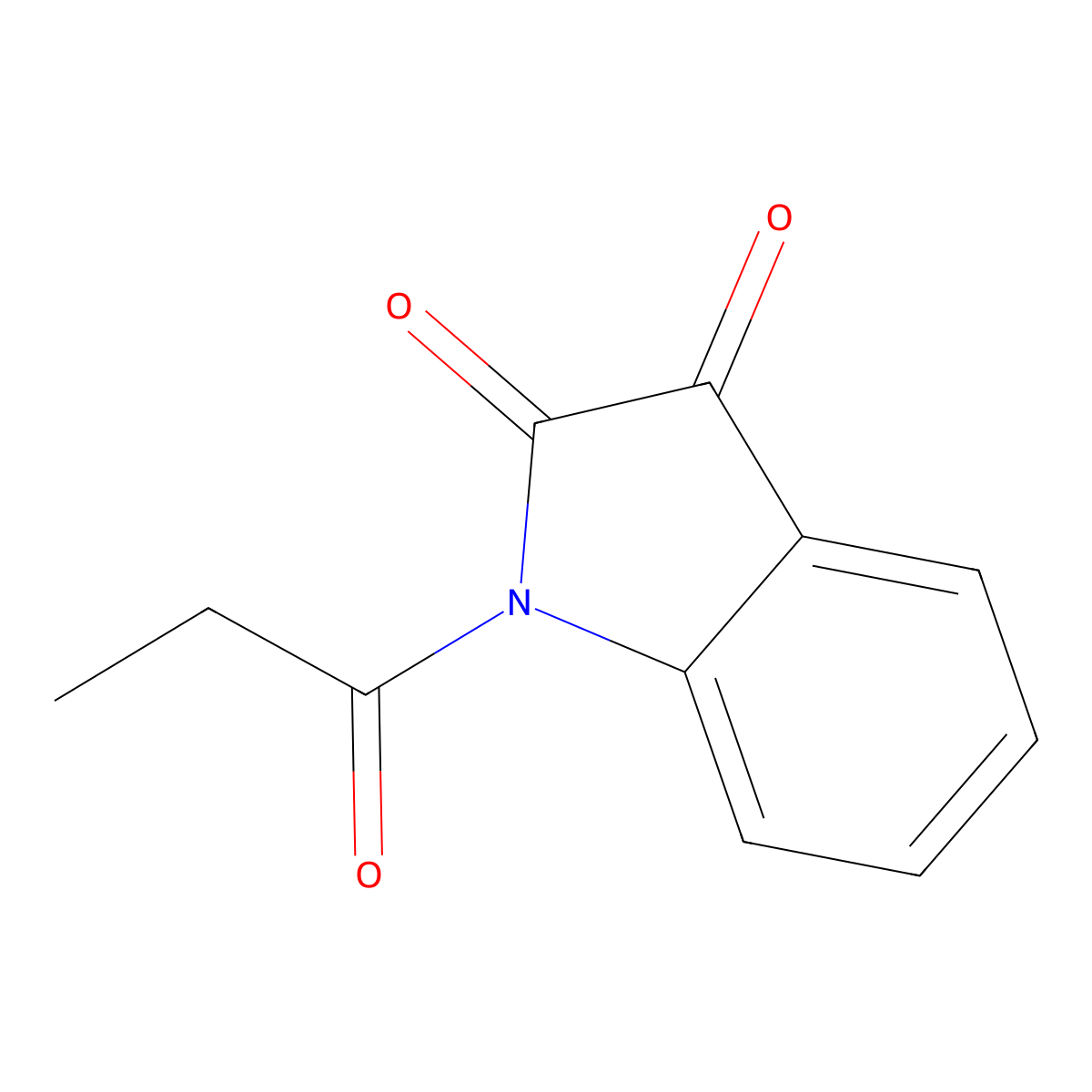 1-Propionylisatin molecular structure, CAS 17529-69-0