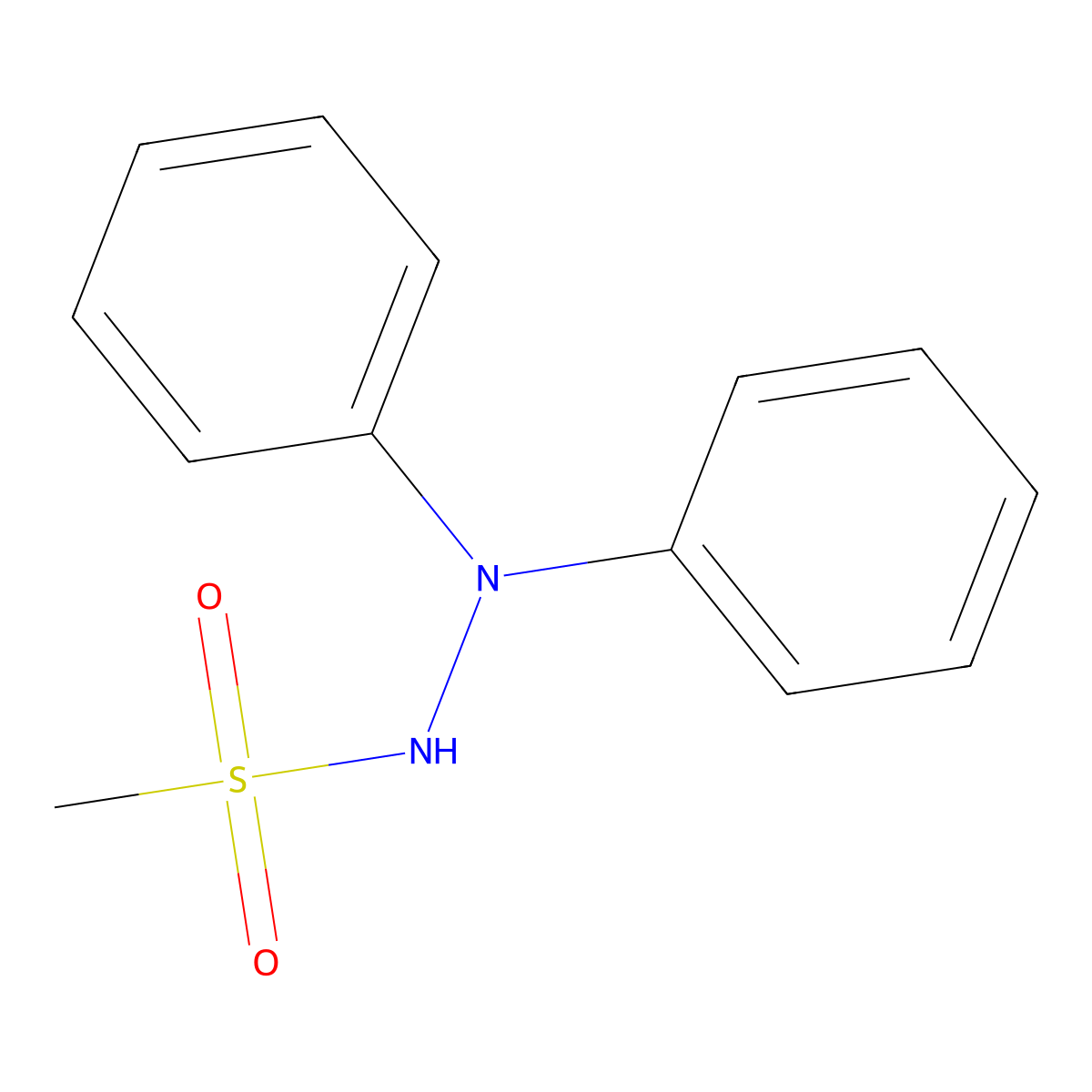 N',N'-diphenylmethanesulfonohydrazide molecular structure, CAS 175295-27-9
