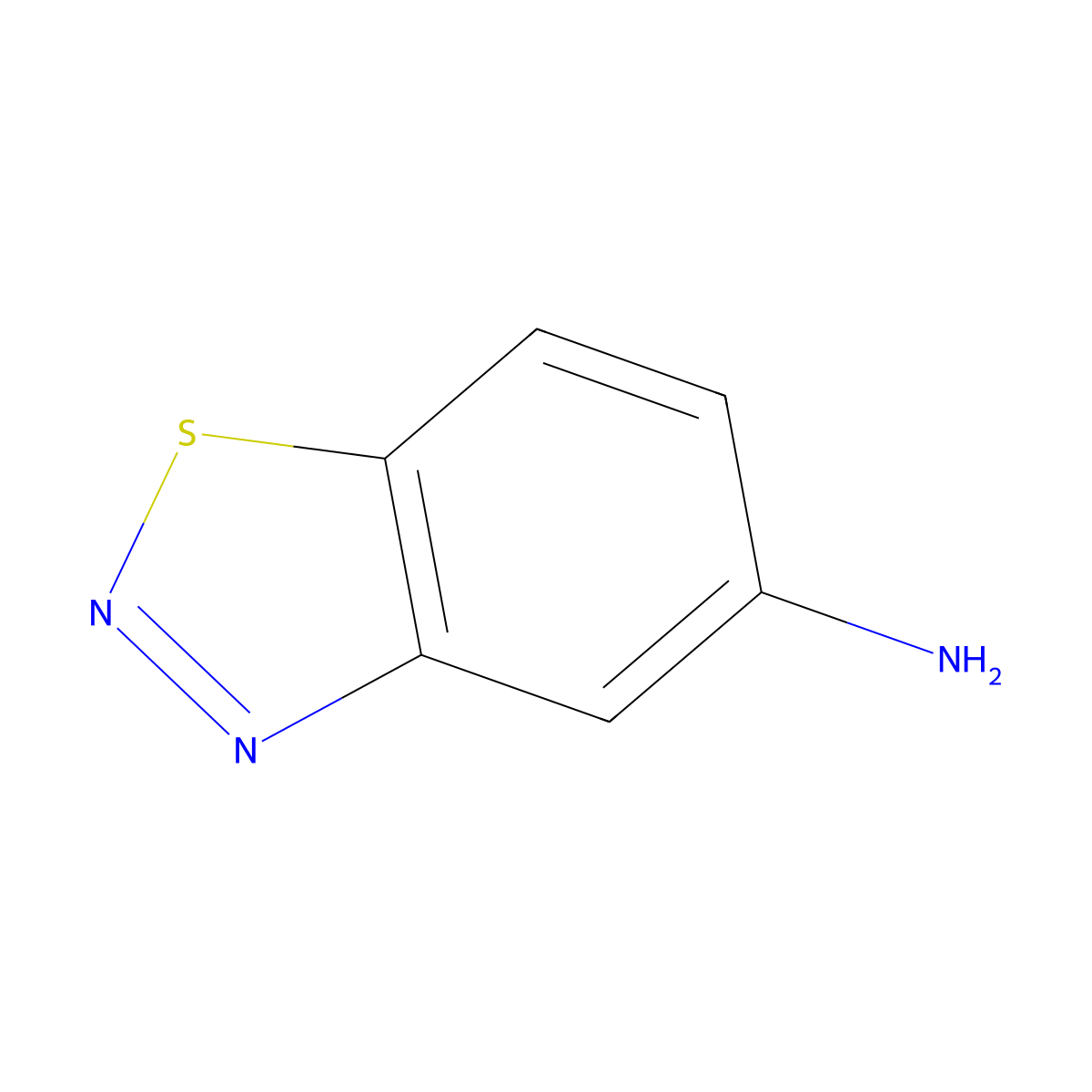 1,2,3-Benzothiadiazol-5-amine molecular structure, CAS 1753-29-3