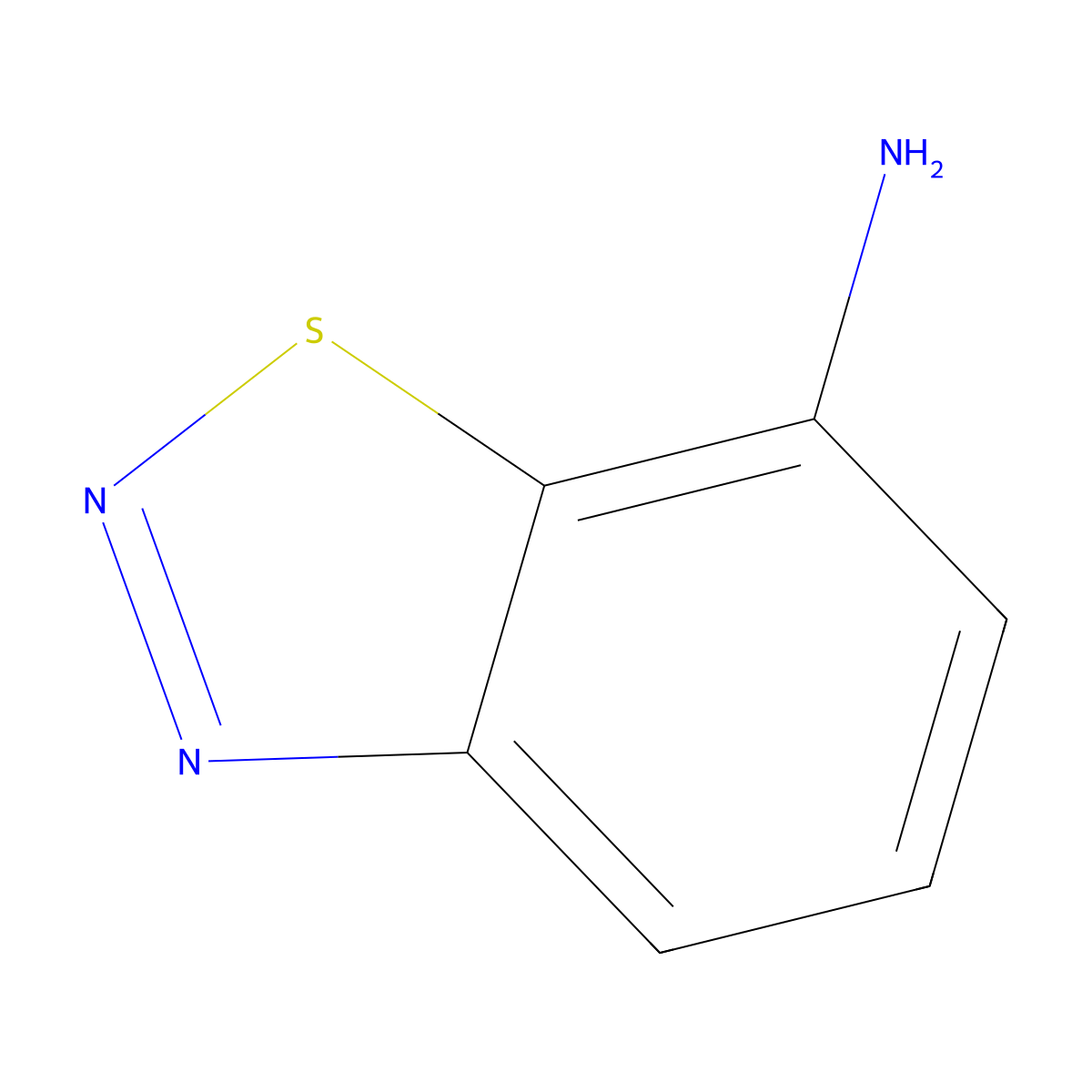 Benzo[d][1,2,3]thiadiazol-7-amine molecular structure, CAS 1753-30-6