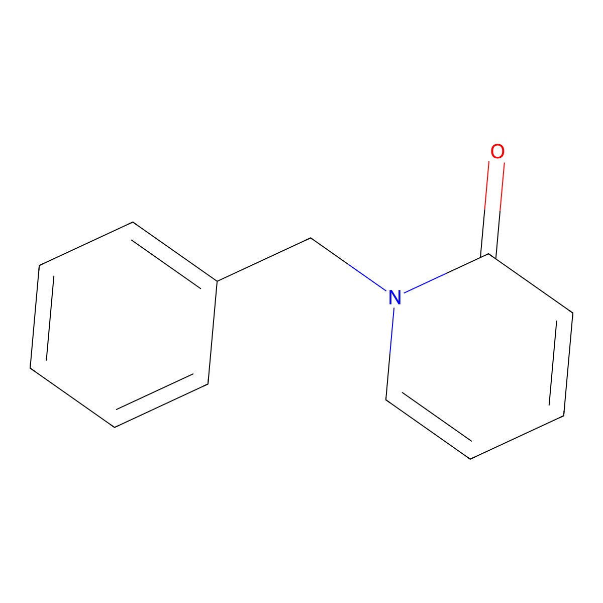 1-Benzyl-1,2-dihydropyridin-2-one molecular structure, CAS 1753-62-4