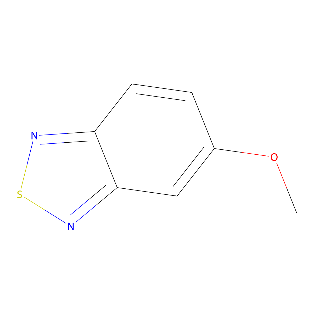5-Methoxy-2,1,3-benzothiadiazole molecular structure, CAS 1753-76-0