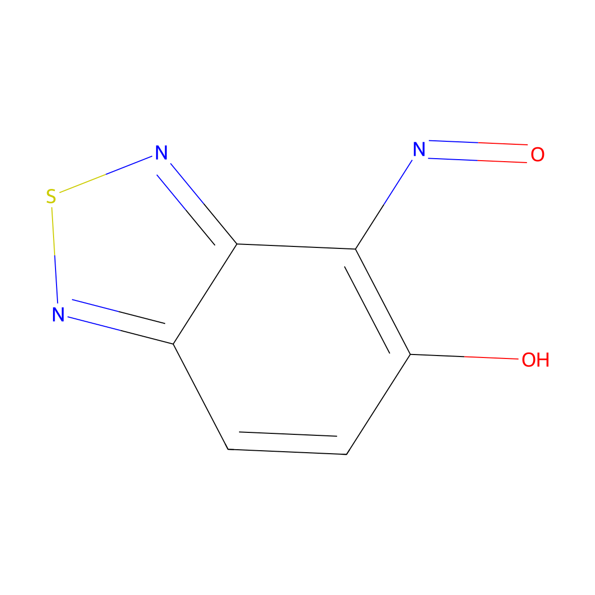 4-Nitrosobenzo[c][1,2,5]thiadiazol-5-ol molecular structure, CAS 1753-78-2