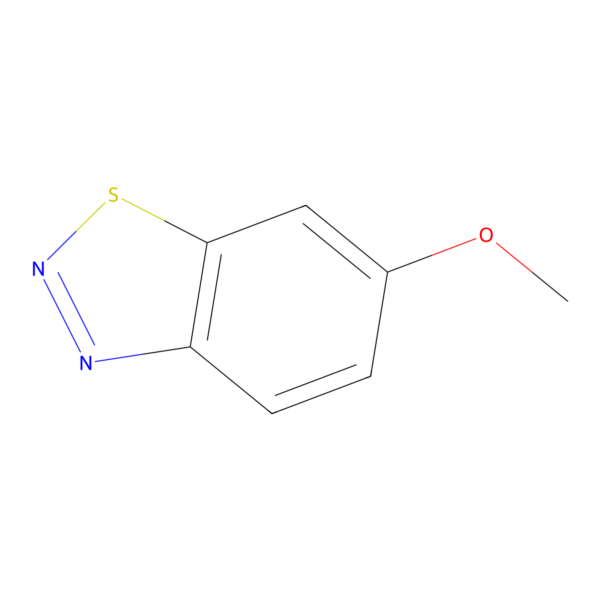 6-Methoxybenzo[d][1,2,3]thiadiazole molecular structure, CAS 1753-90-8