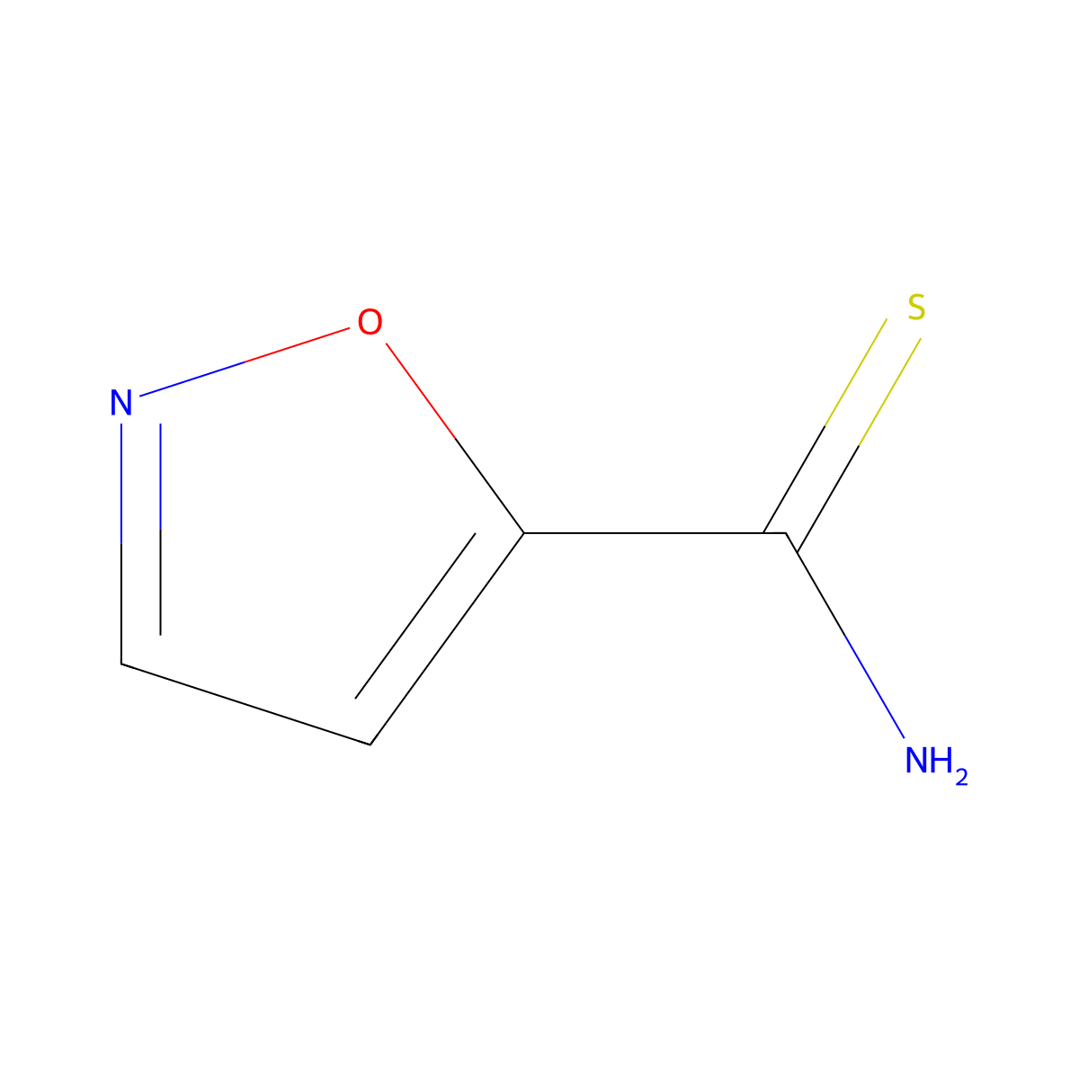 1,2-Oxazole-5-carbothioamide molecular structure, CAS 175334-72-2