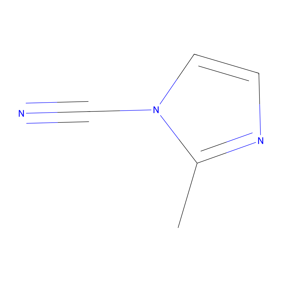 2-Methyl-1H-imidazole-1-carbonitrile molecular structure, CAS 175351-38-9