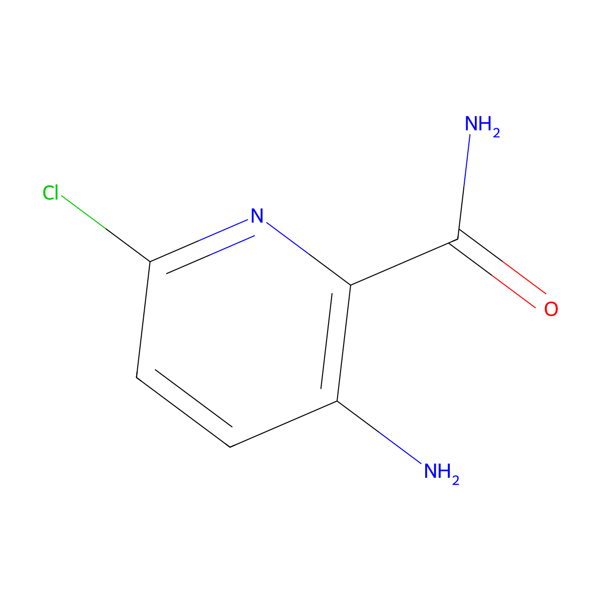 3-Amino-6-chloropyridine-2-carboxamide molecular structure, CAS 175358-01-7