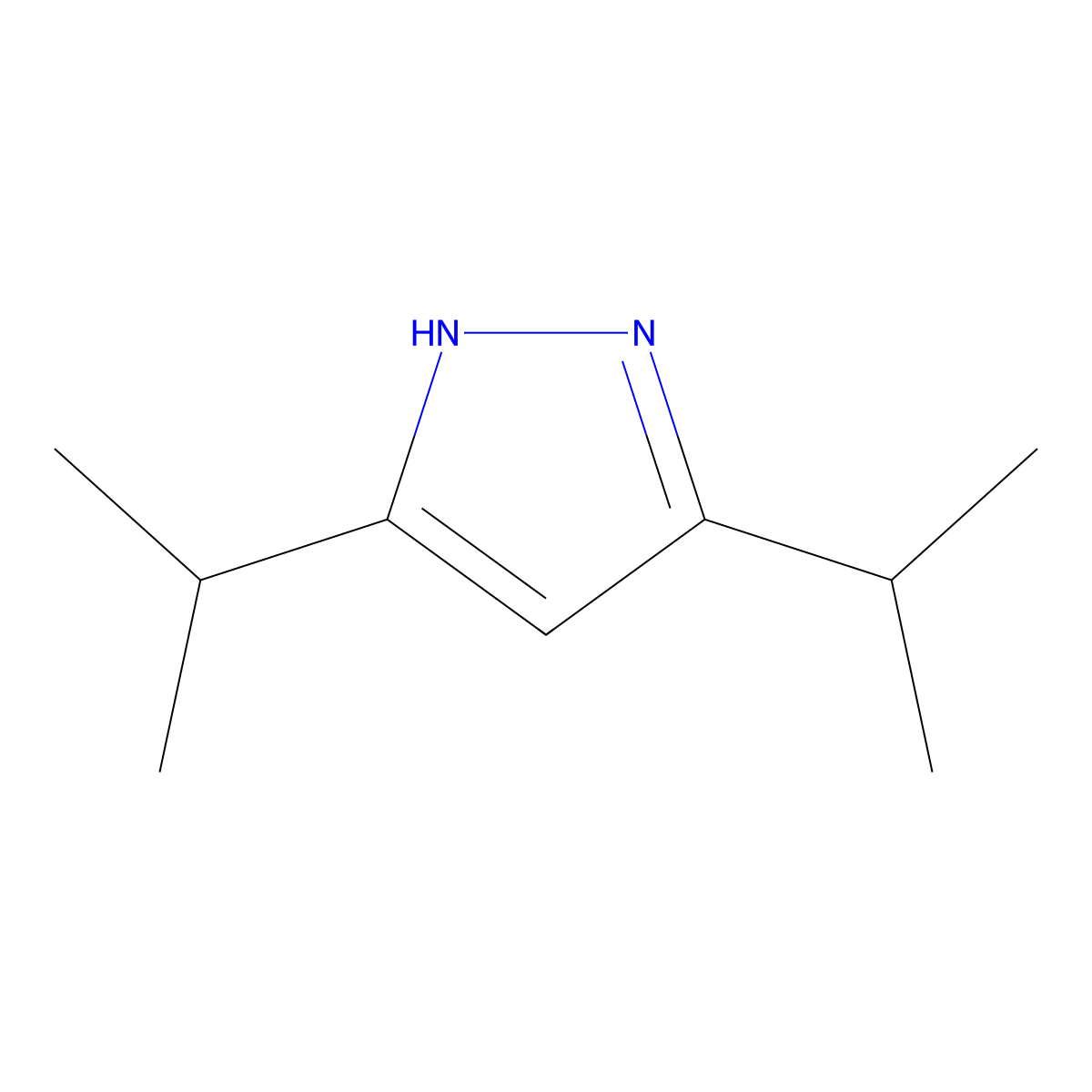 3,5-Diisopropylpyrazole molecular structure, CAS 17536-00-4