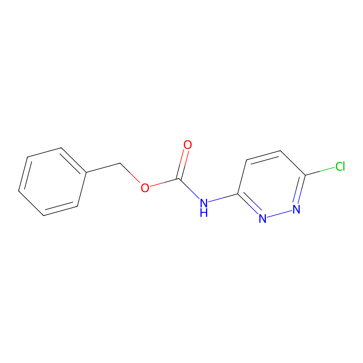 Benzyl (6-chloropyridazin-3-yl)carbamate molecular structure, CAS 175393-07-4