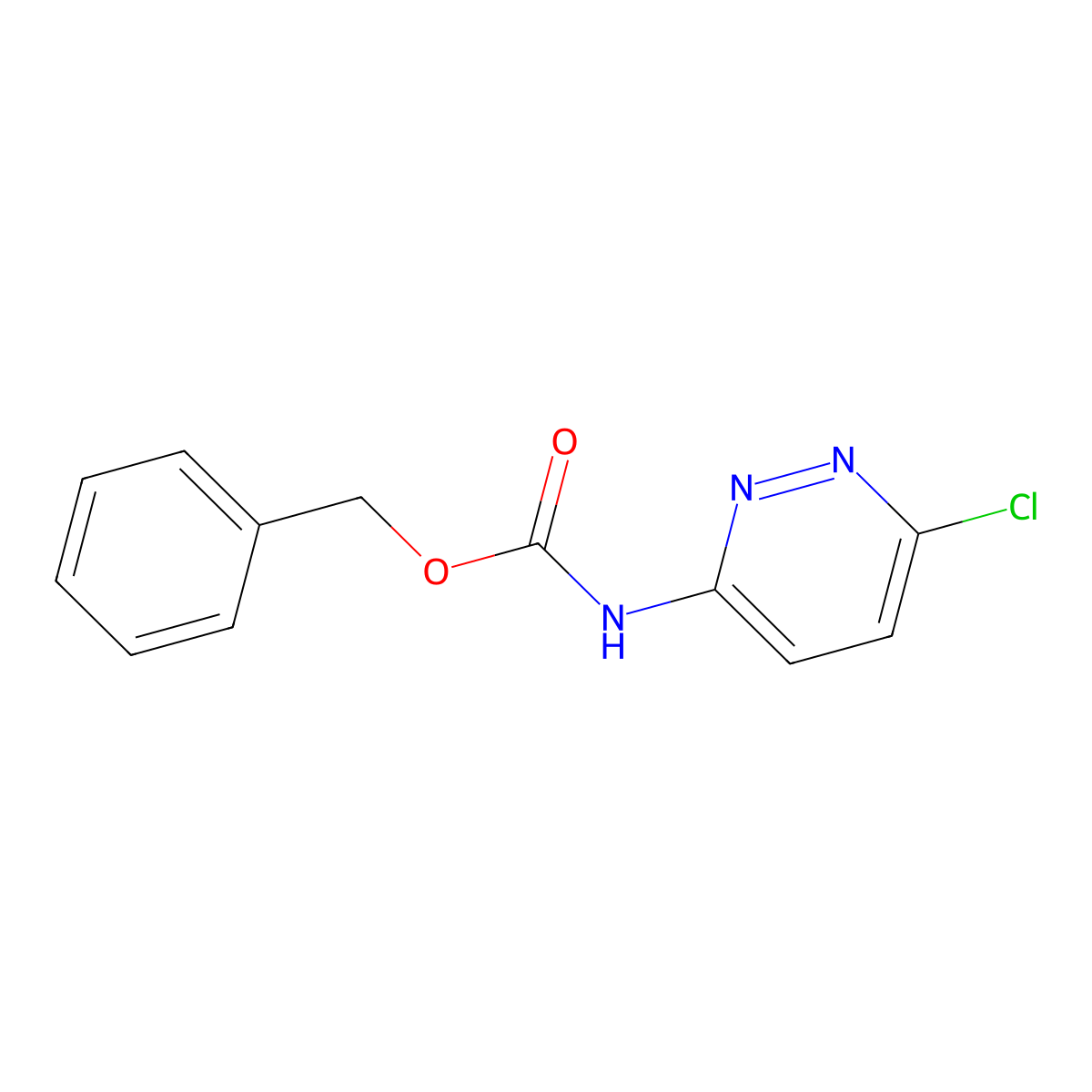 Benzyl (6-chloropyridazin-3-yl)carbamate molecular structure, CAS 175393-07-4