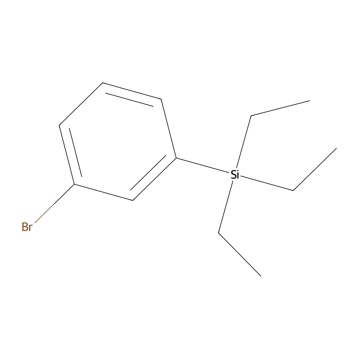 (3-Bromophenyl)triethylsilane molecular structure, CAS 175394-20-4