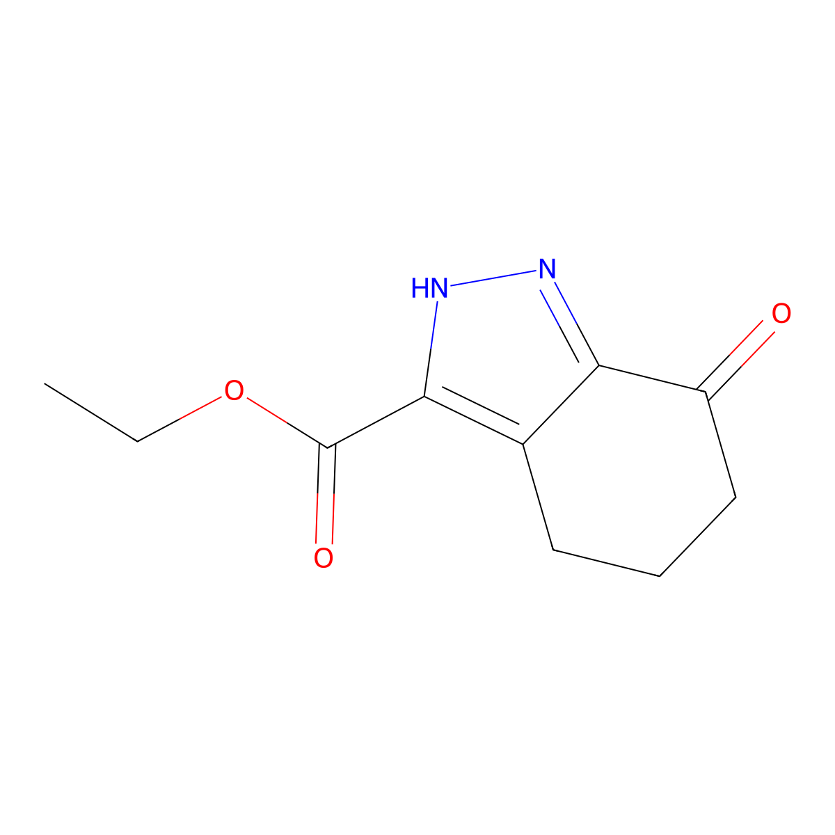 ethyl 7-oxo-4,5,6,7-tetrahydro-1H-indazole-3-carboxylate molecular structure, CAS 175396-30-2
