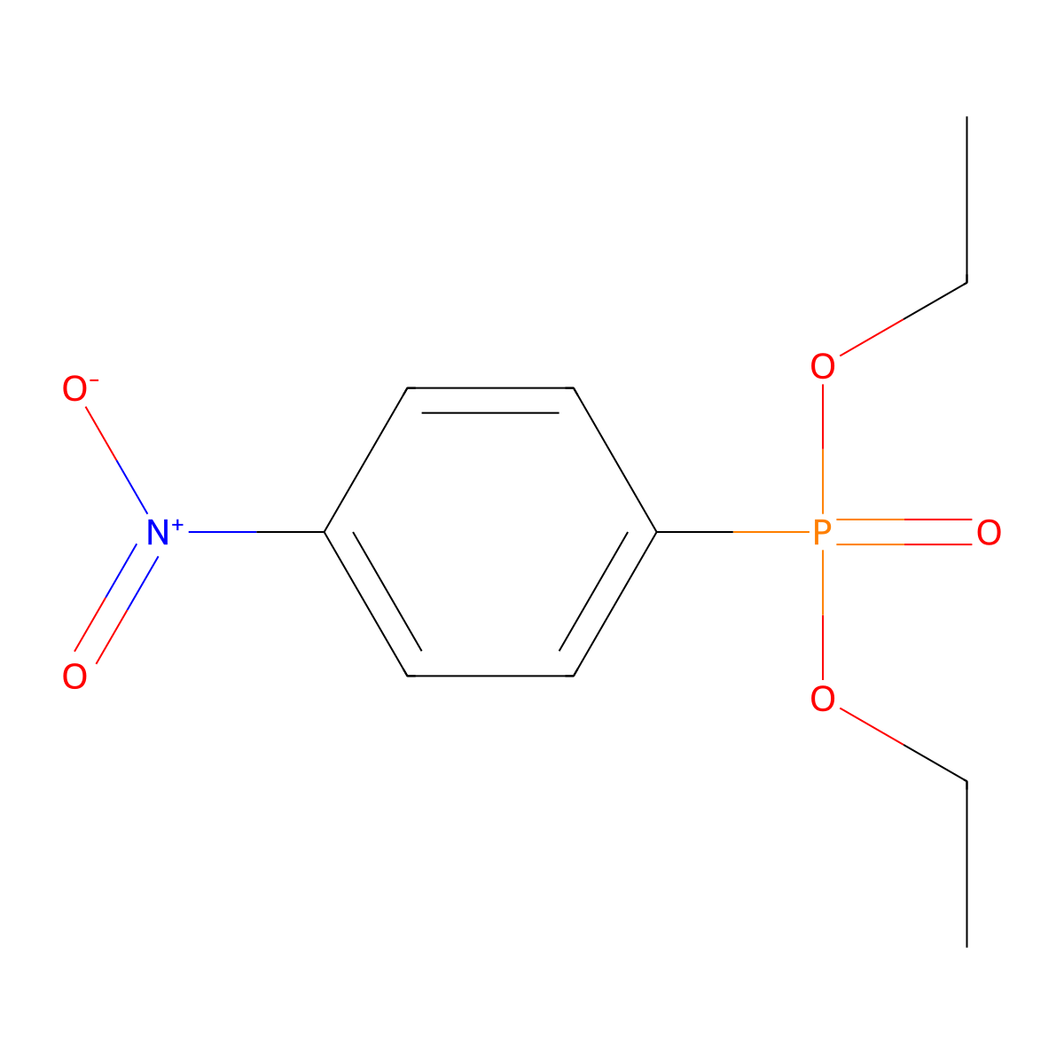 Diethyl(4-nitrophenyl)phosphonate molecular structure, CAS 1754-42-3