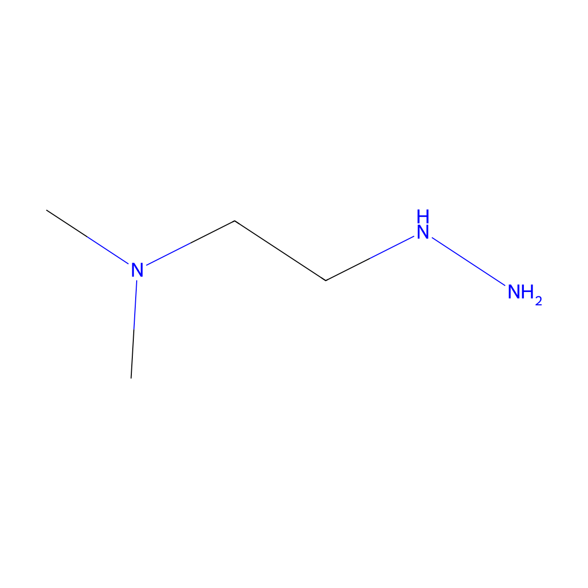 2-Hydrazinyl-N,N-dimethylethanamine molecular structure, CAS 1754-57-0