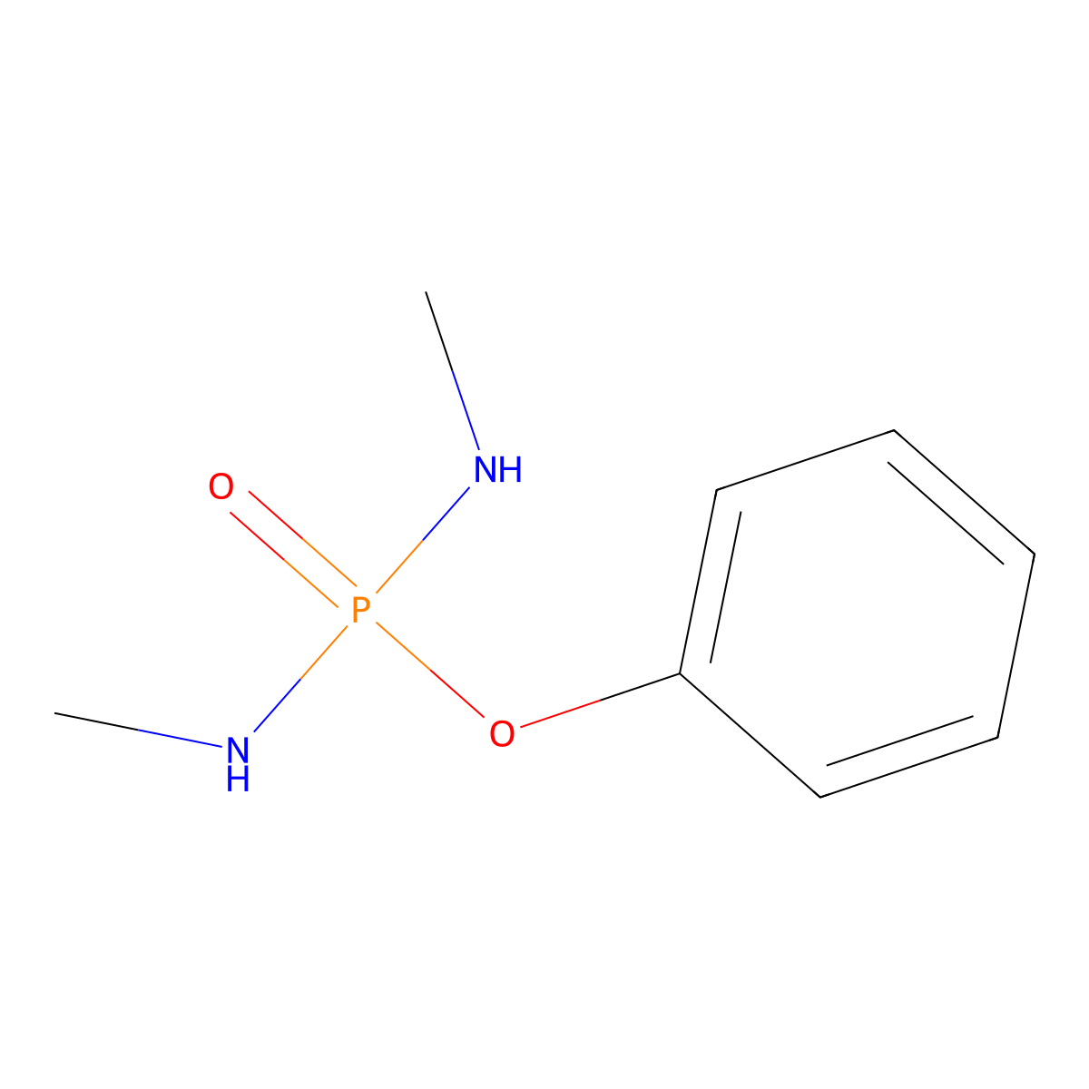 Diamidafos molecular structure, CAS 1754-58-1