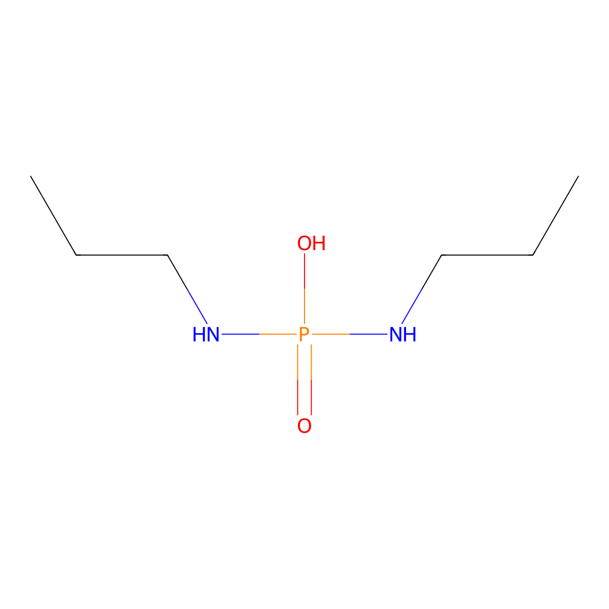 N,N'-Dipropylphosphorodiamidic acid molecular structure, CAS 1754-59-2