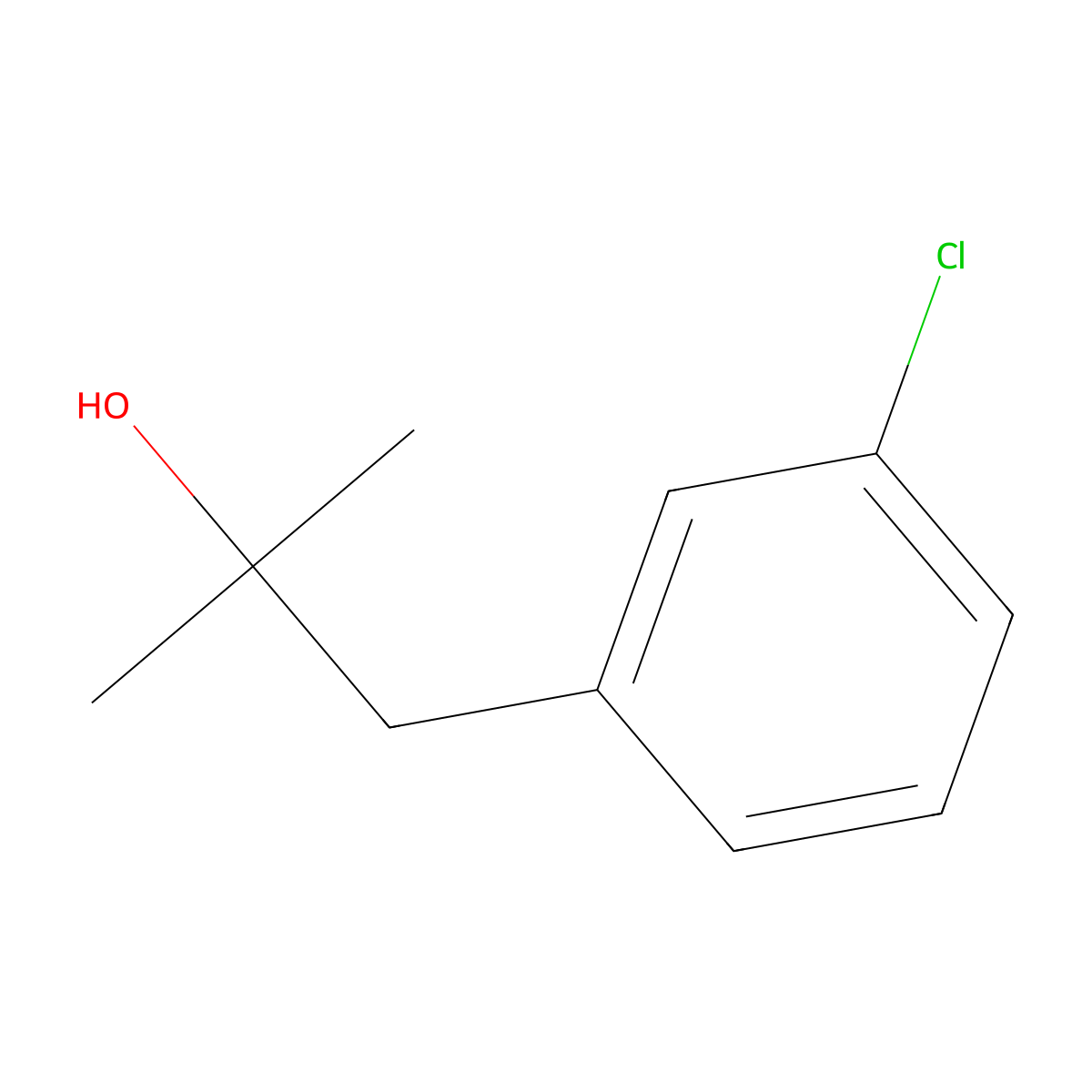 3-Chloro-alpha,alpha-dimethylbenzeneethanol molecular structure, CAS 1754-67-2