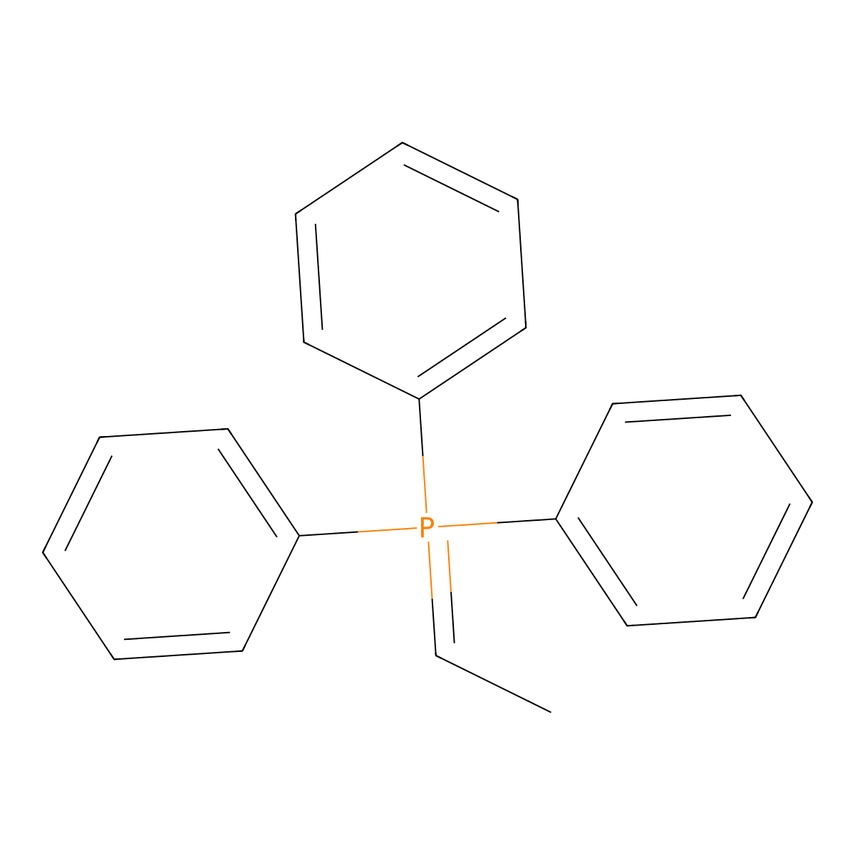 Phosphorane, ethylidenetriphenyl- molecular structure, CAS 1754-88-7