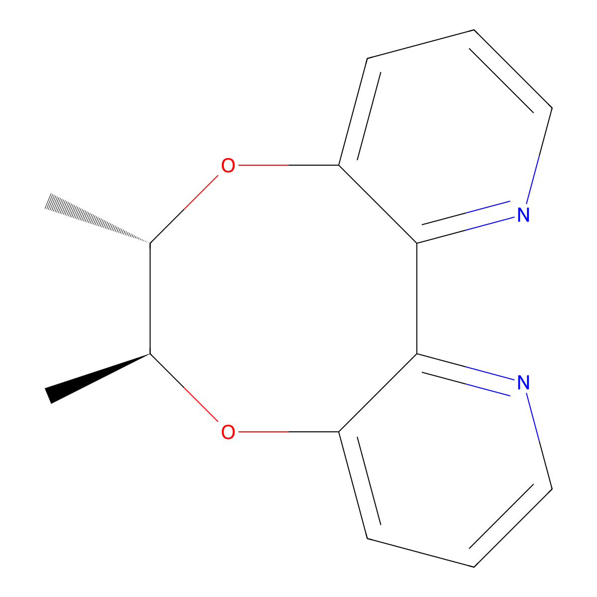 (6S,7S)-6,7-Dimethyl-6,7-dihydro-[1,4]dioxocino[6,5-b:7,8-b']dipyridine molecular structure, CAS 175411-93-5