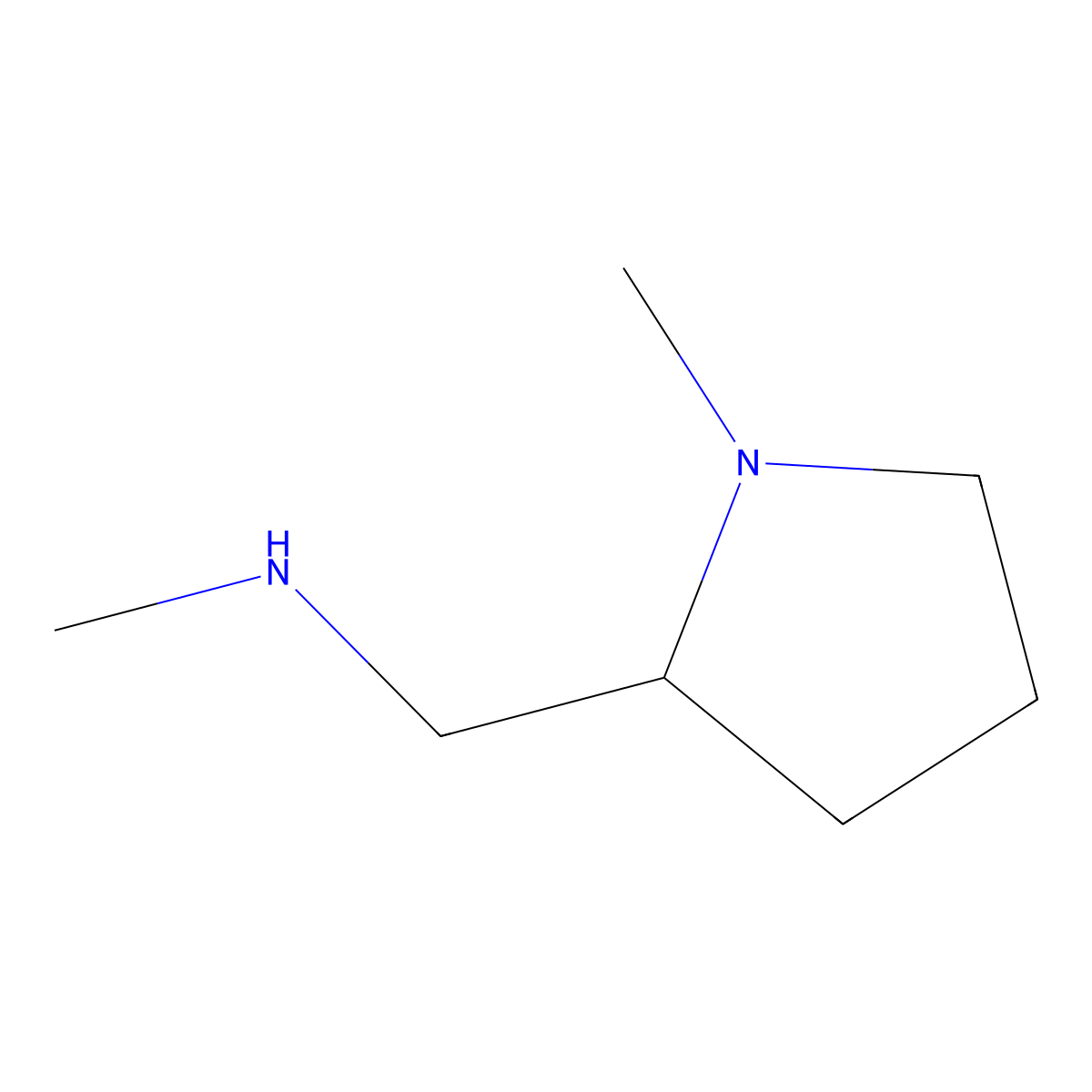 methyl({[(2S)-1-methylpyrrolidin-2-yl]methyl})amine molecular structure, CAS 175417-85-3