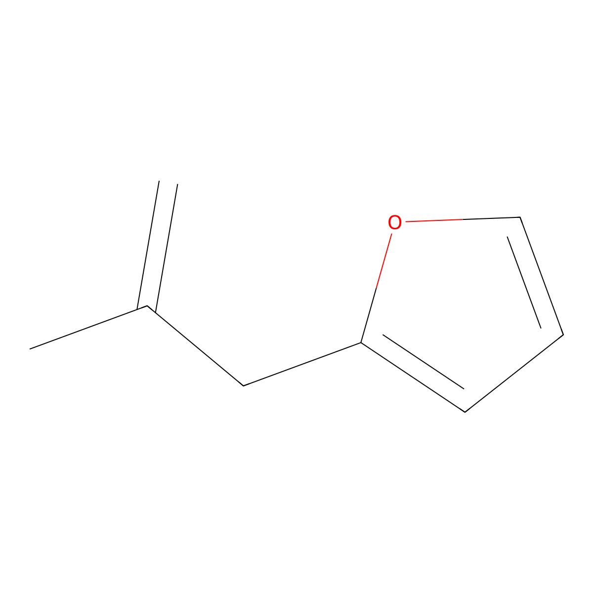 3-(2-Furyl)-2-methyl-1-propene molecular structure, CAS 17542-21-1