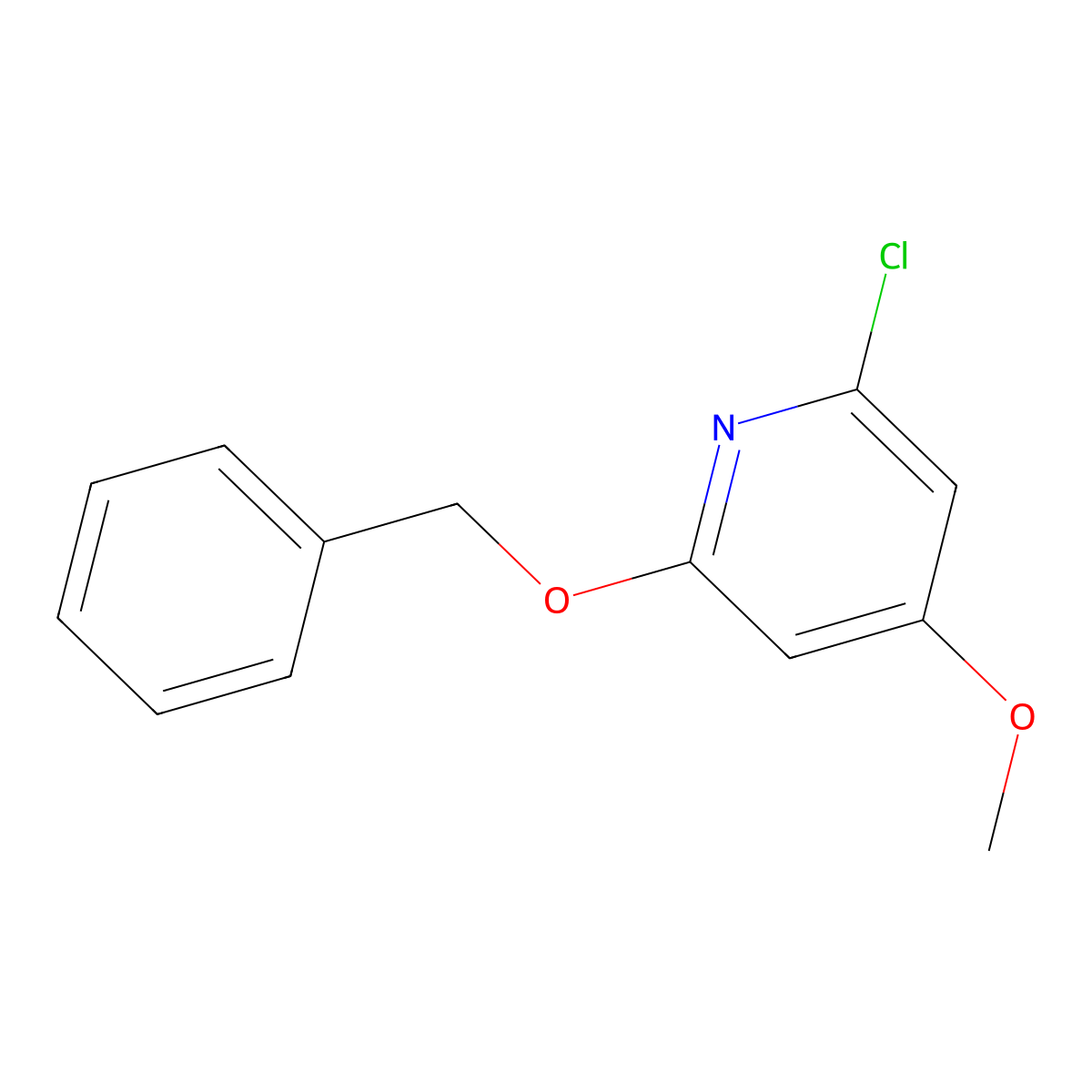 2-(Benzyloxy)-6-chloro-4-methoxypyridine molecular structure, CAS 175422-03-4