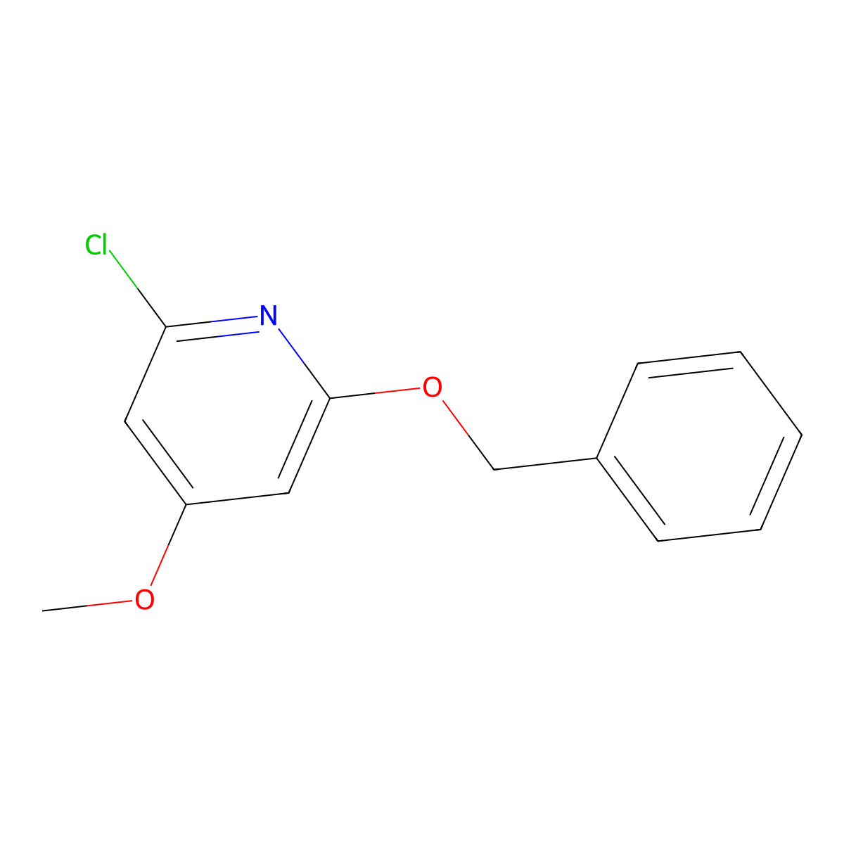 2-(Benzyloxy)-6-chloro-4-methoxypyridine molecular structure, CAS 175422-03-4