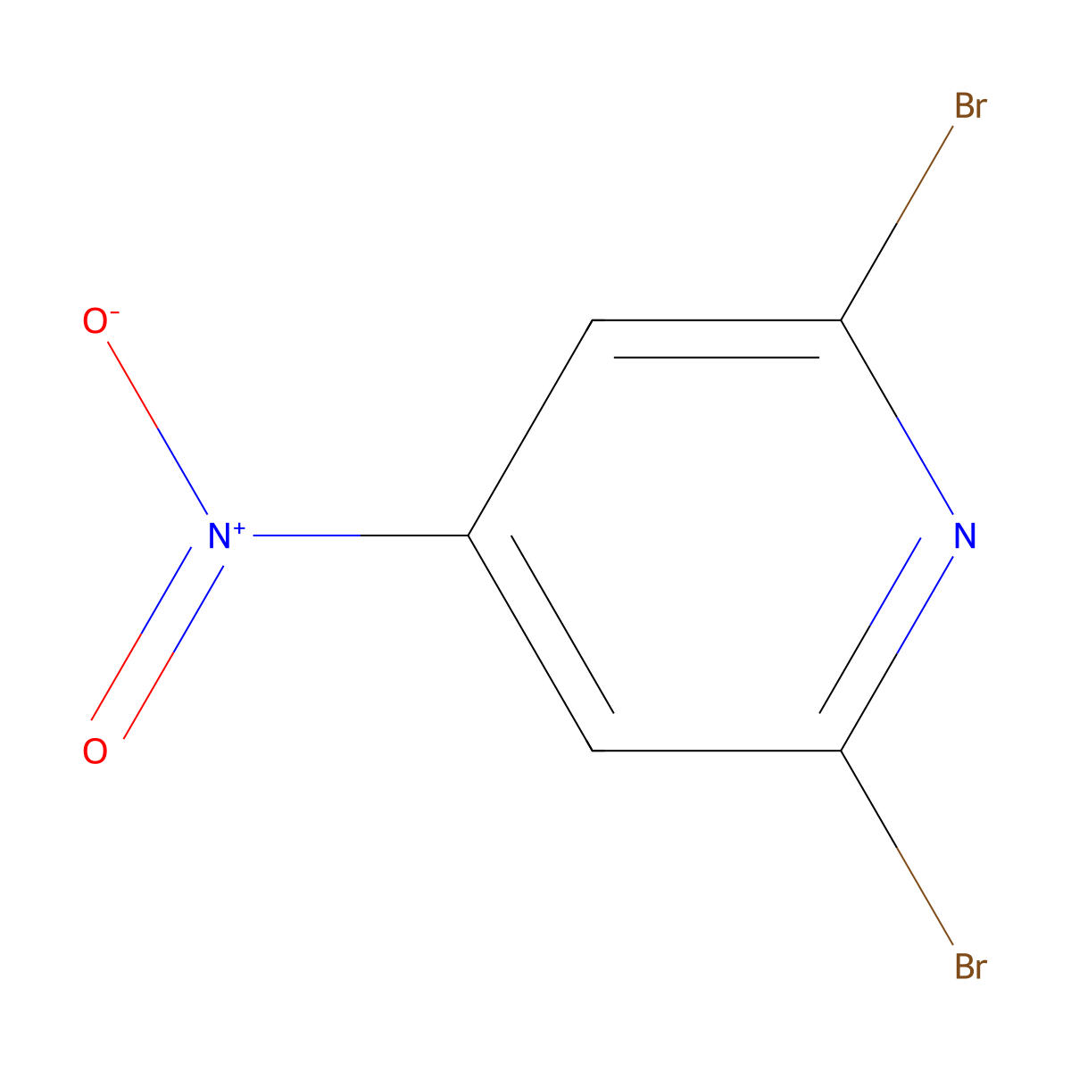 2,6-Dibromo-4-nitropyridine molecular structure, CAS 175422-04-5