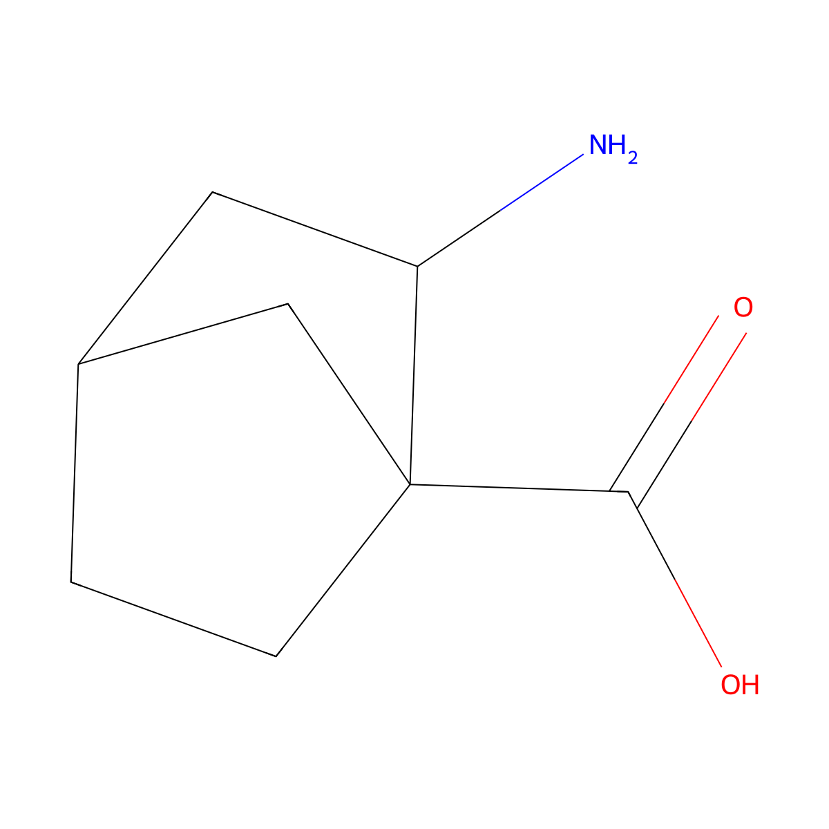 2-Aminobicyclo[2.2.1]heptane-1-carboxylic acid molecular structure, CAS 175428-79-2