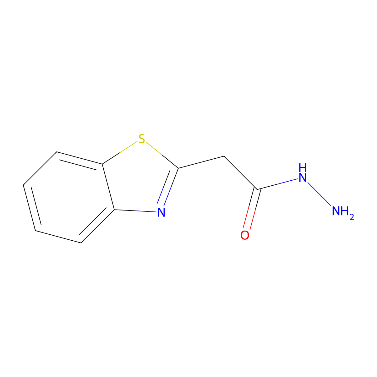 2-(1,3-Benzothiazol-2-yl)acetohydrazide molecular structure, CAS 175440-94-5