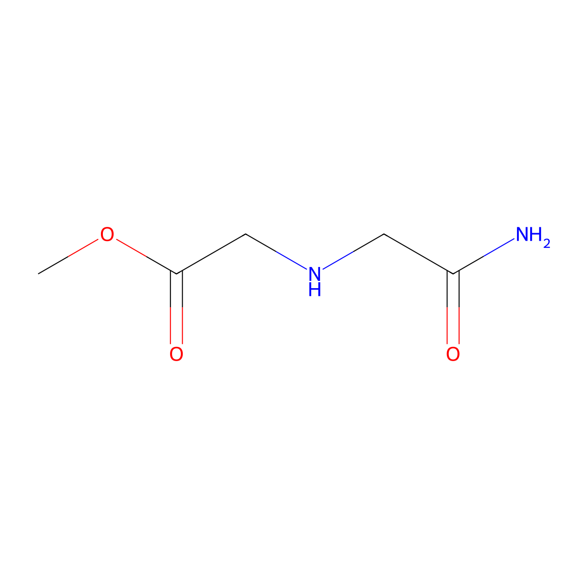 Methyl 2-[(carbamoylmethyl)amino]acetate molecular structure, CAS 175452-90-1