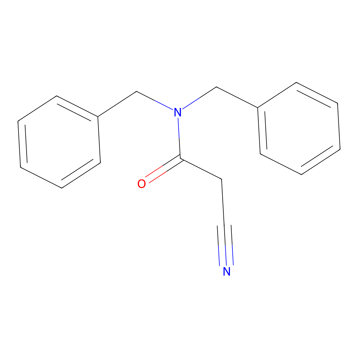 N,N-dibenzyl-2-cyanoacetamide molecular structure, CAS 175460-84-1