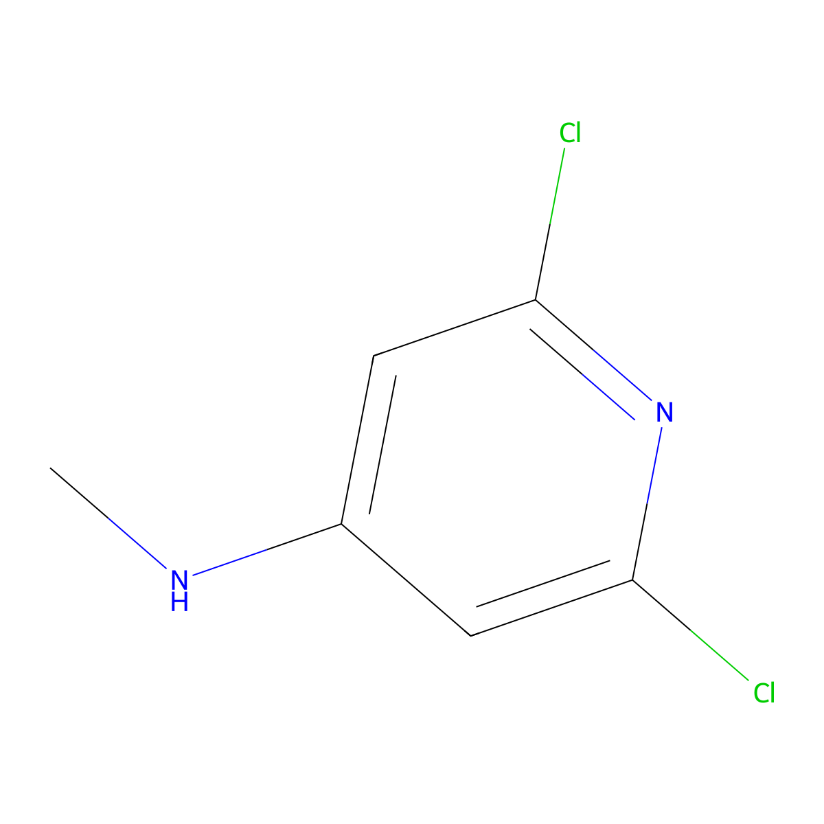 2,6-Dichloro-N-methylpyridin-4-amine molecular structure, CAS 175461-33-3