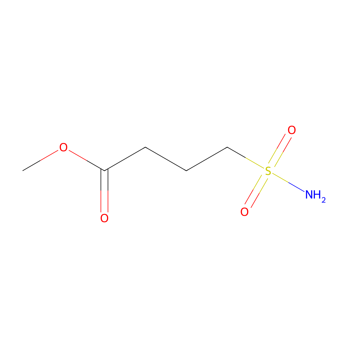 Methyl 4-sulfamoylbutanoate molecular structure, CAS 175476-51-4