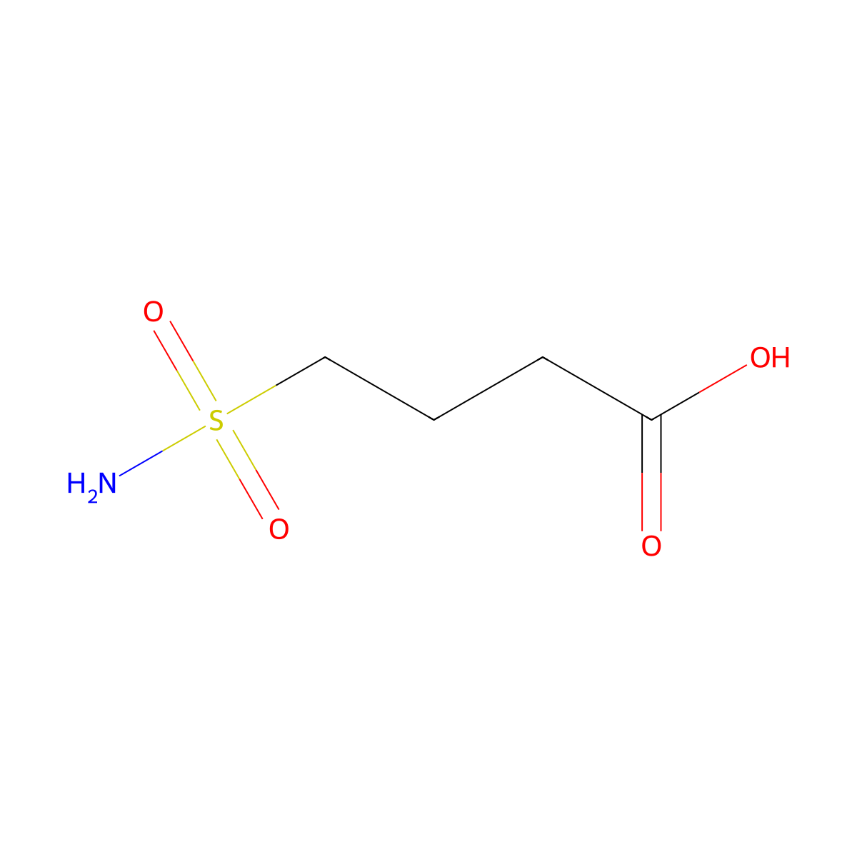 4-sulfamoylbutanoic Acid molecular structure, CAS 175476-52-5